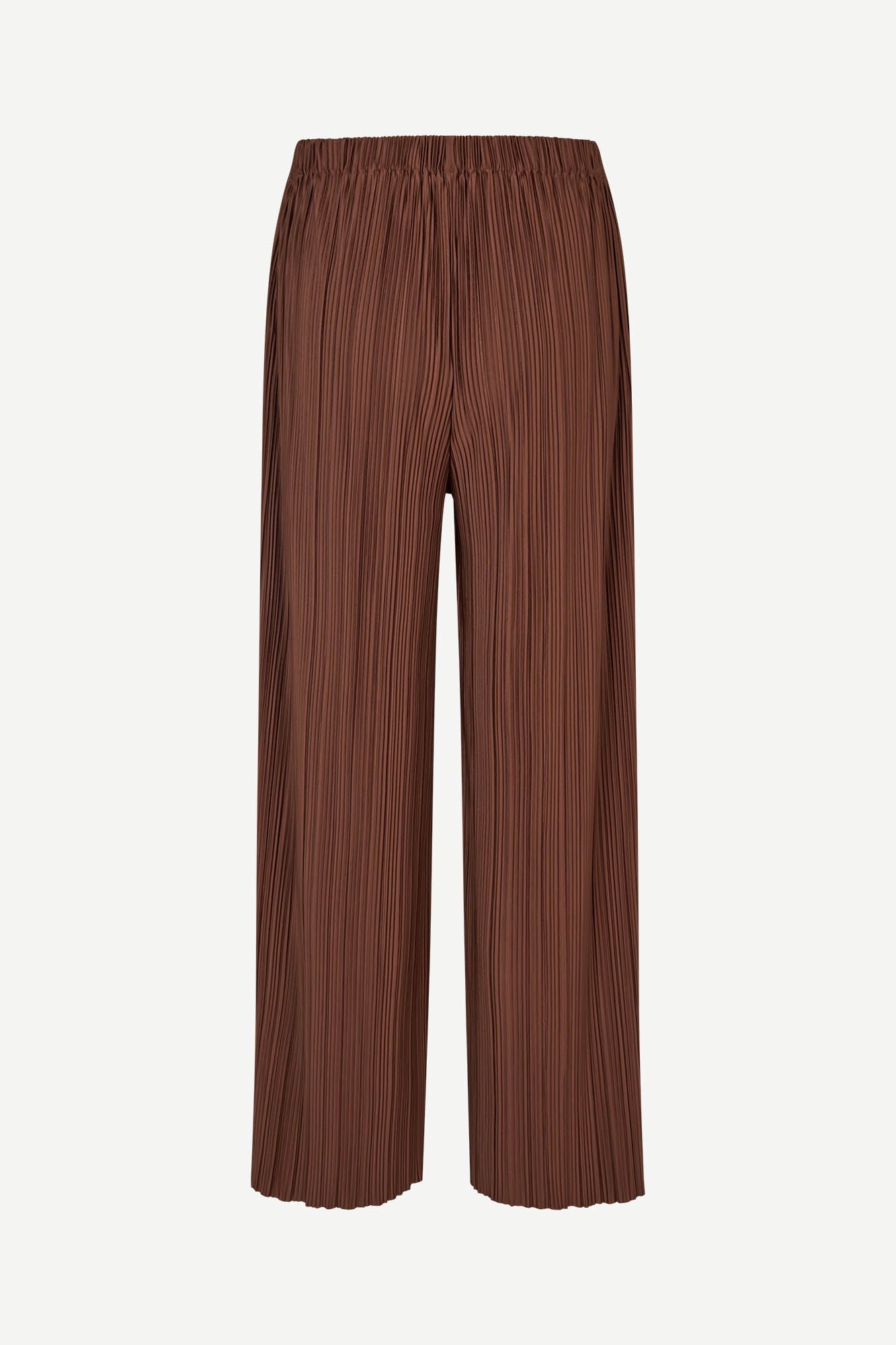 Pleated trousers in cappuccino