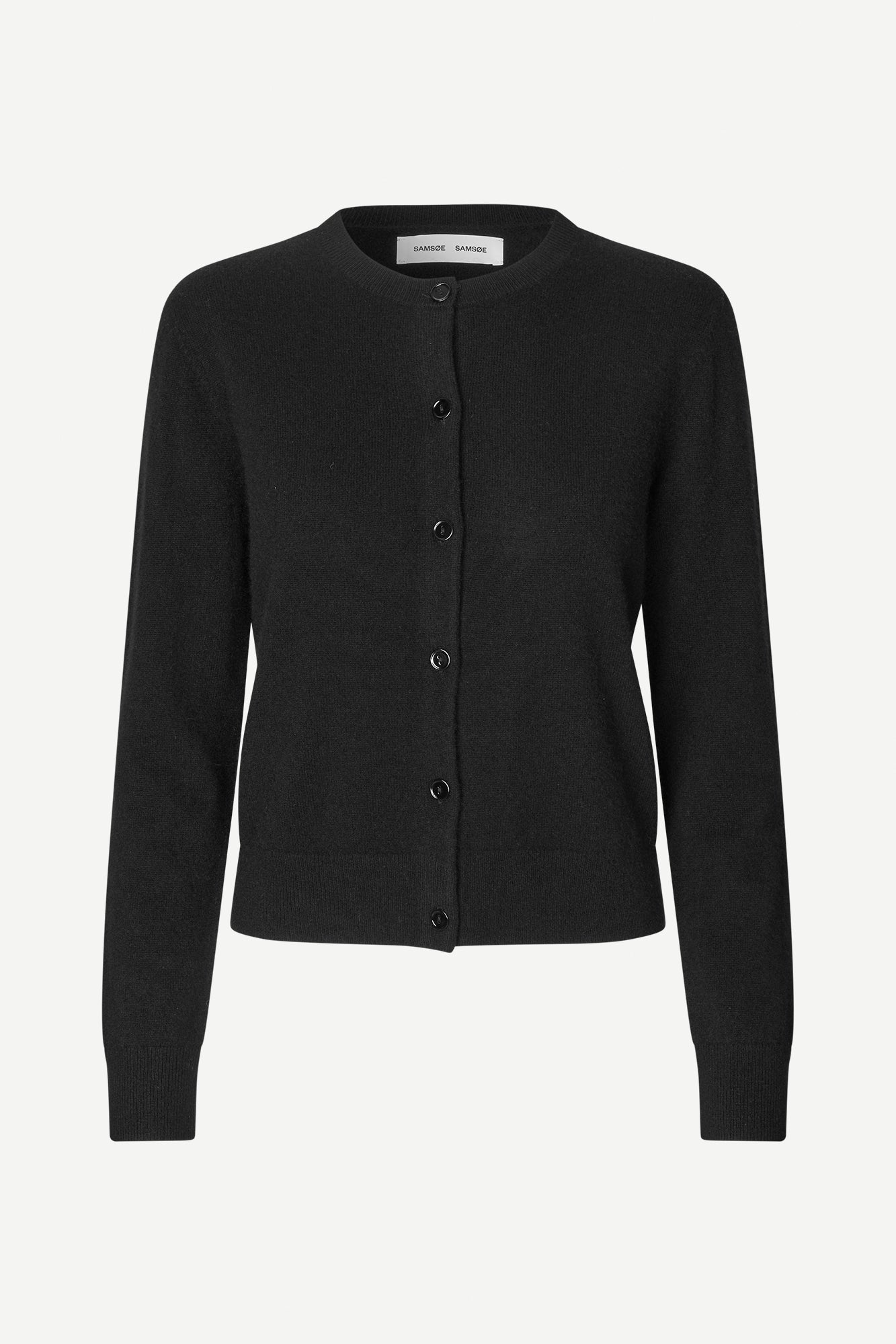 Pure cashmere cardigan in black