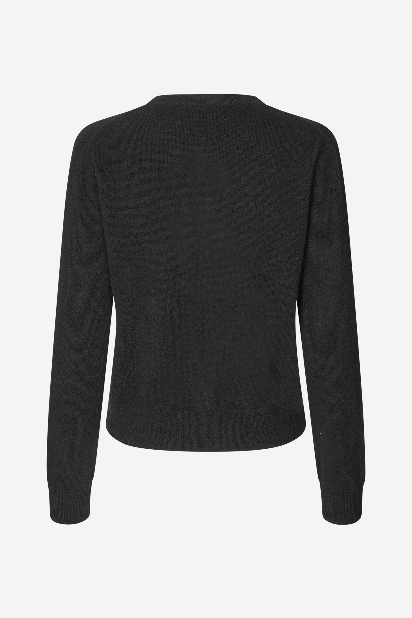 Pure cashmere cardigan in black