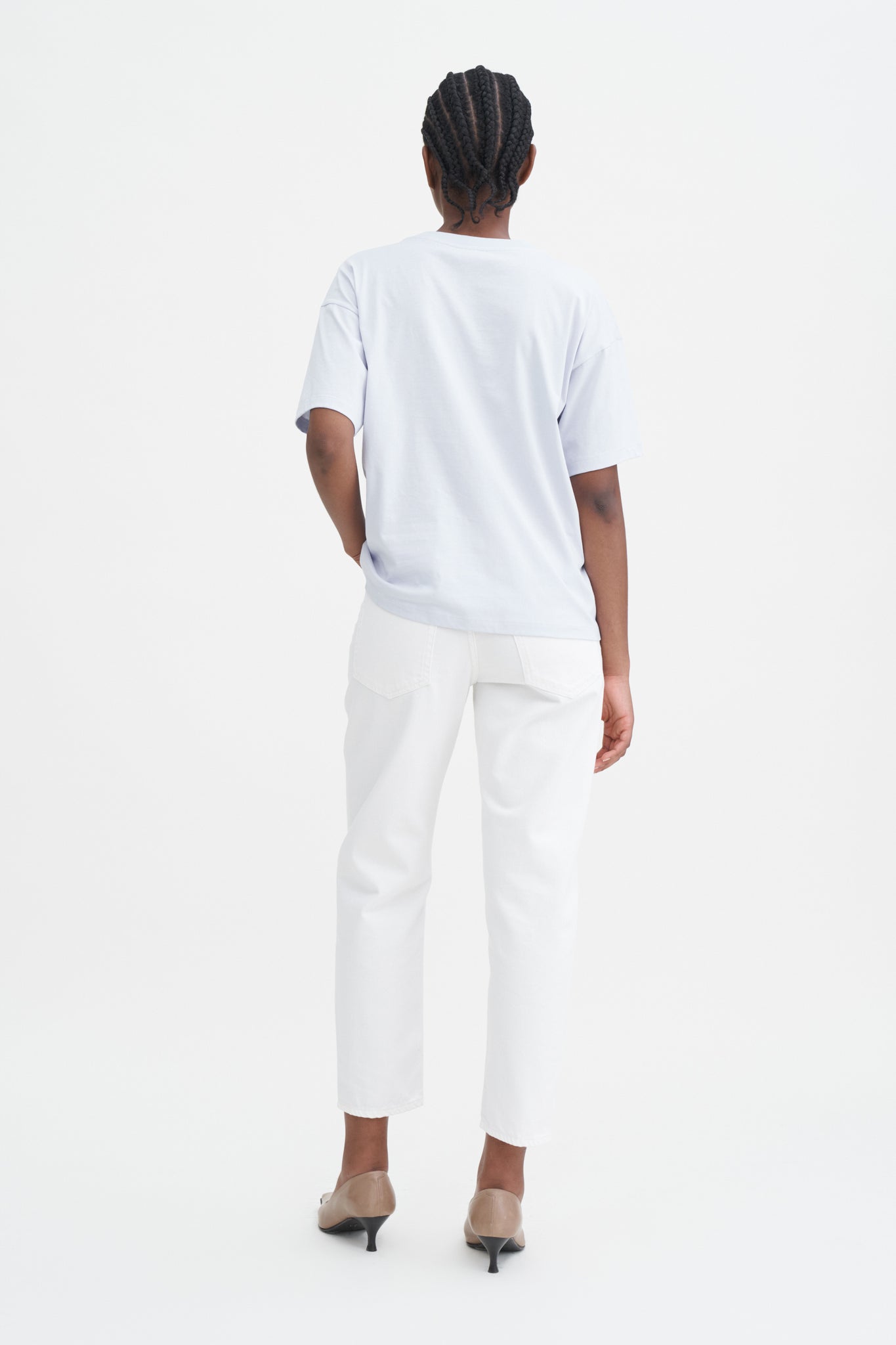 Lose fit tee in ice blue by Filippa K