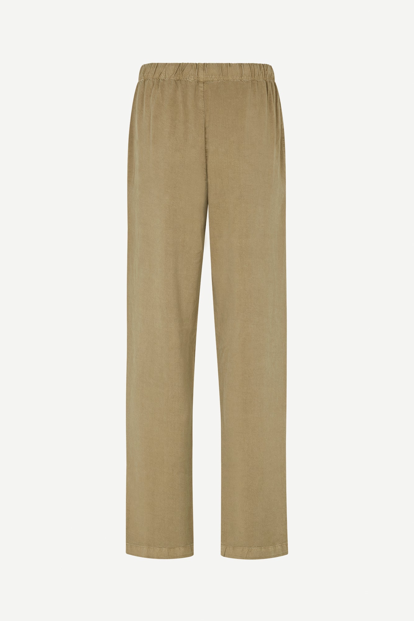 Soft drawstring trousers in lead gray