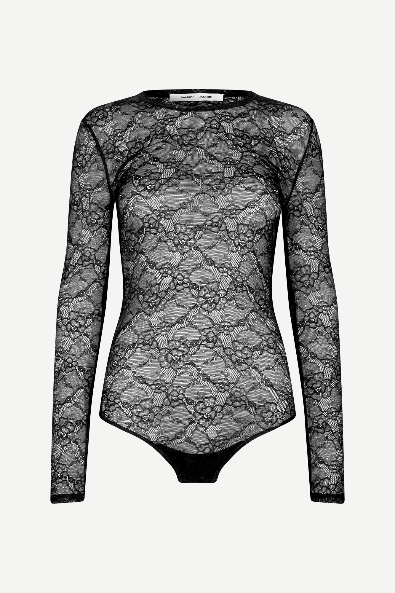 Lace body in black