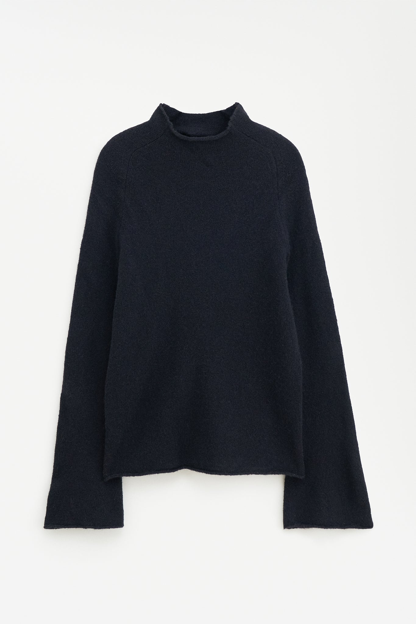 Wool yak sweater in black