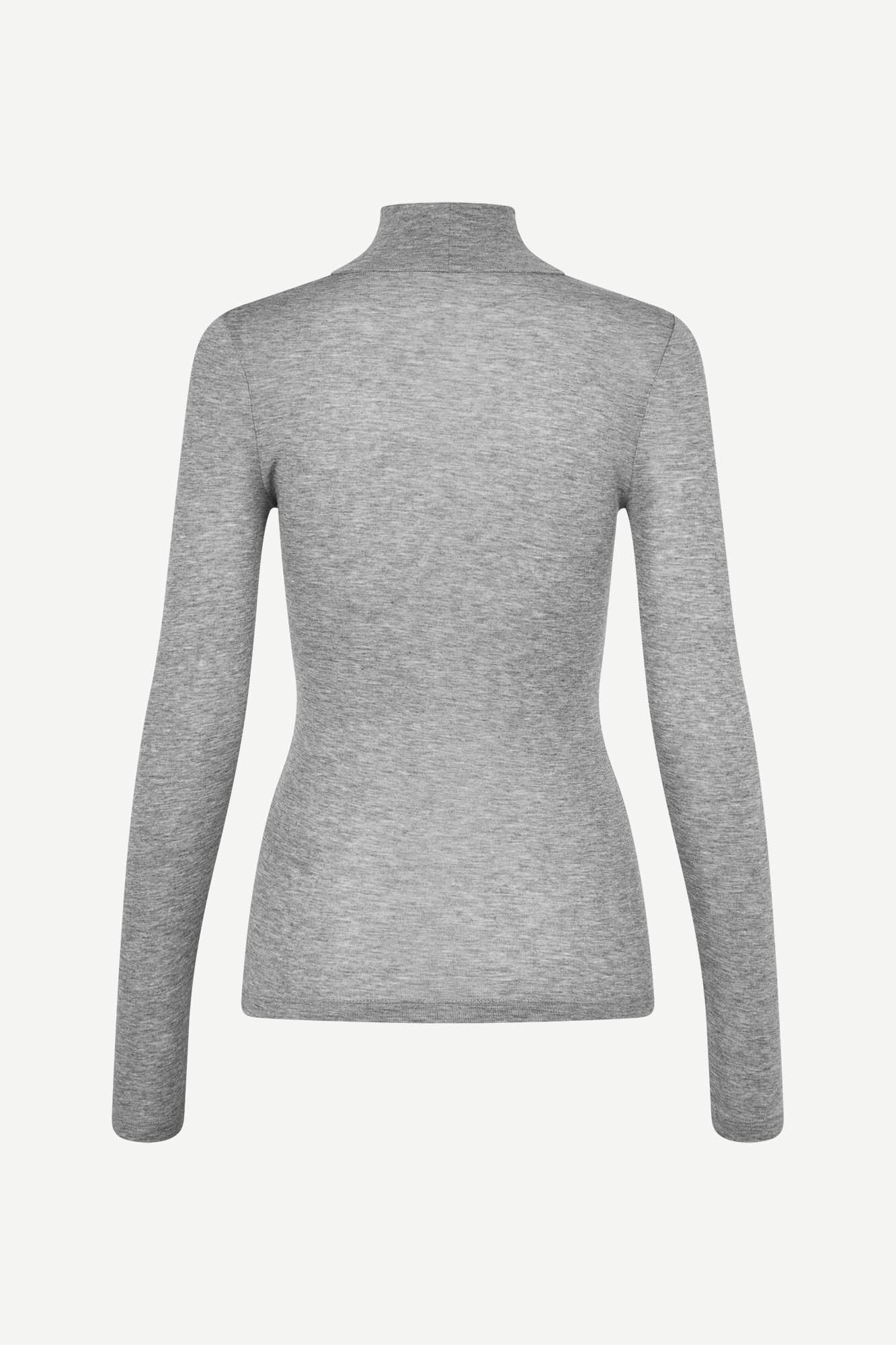 Light wool turtleneck longsleeve in grey