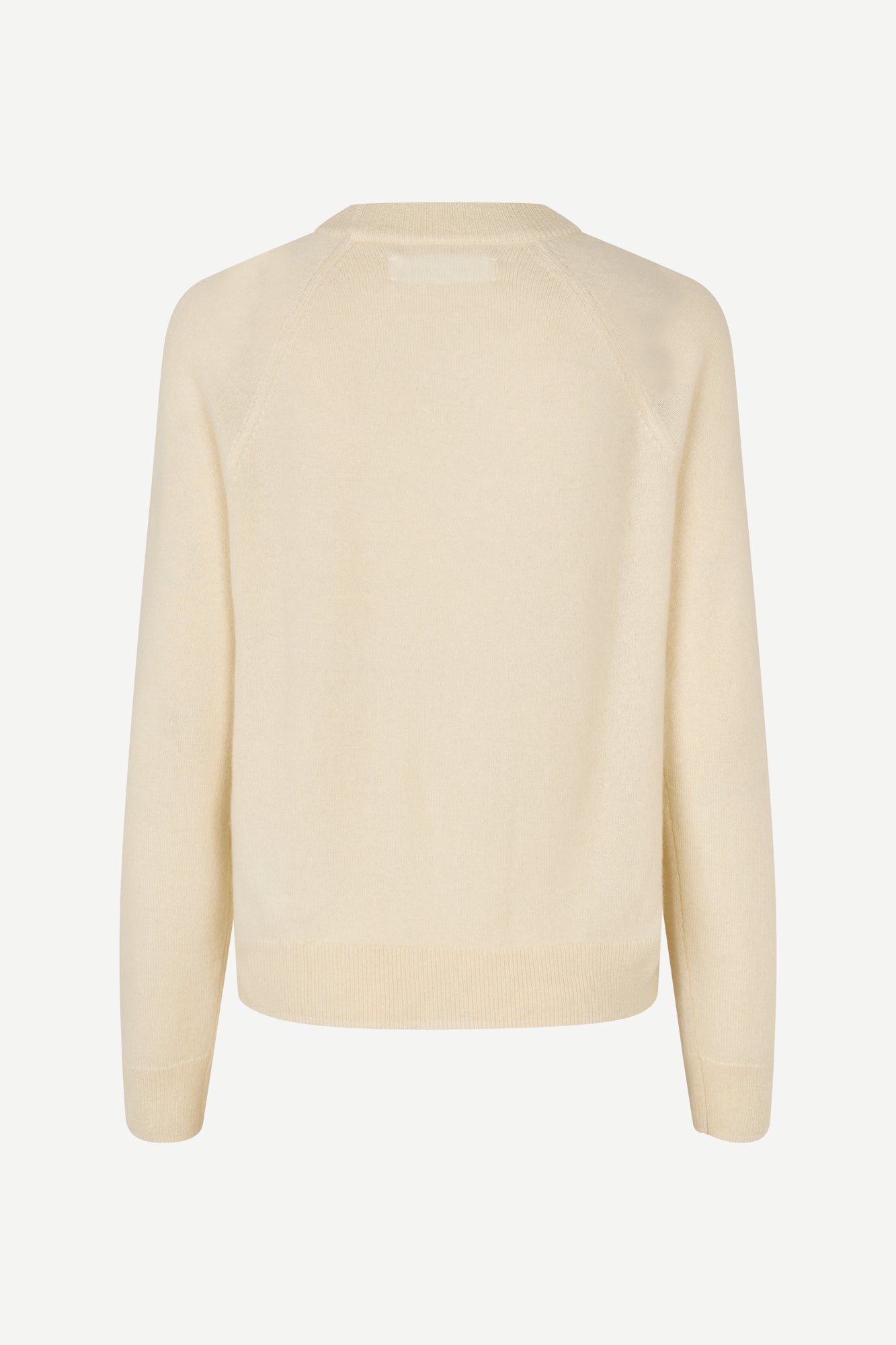 Pure cashmere crew neck in butter