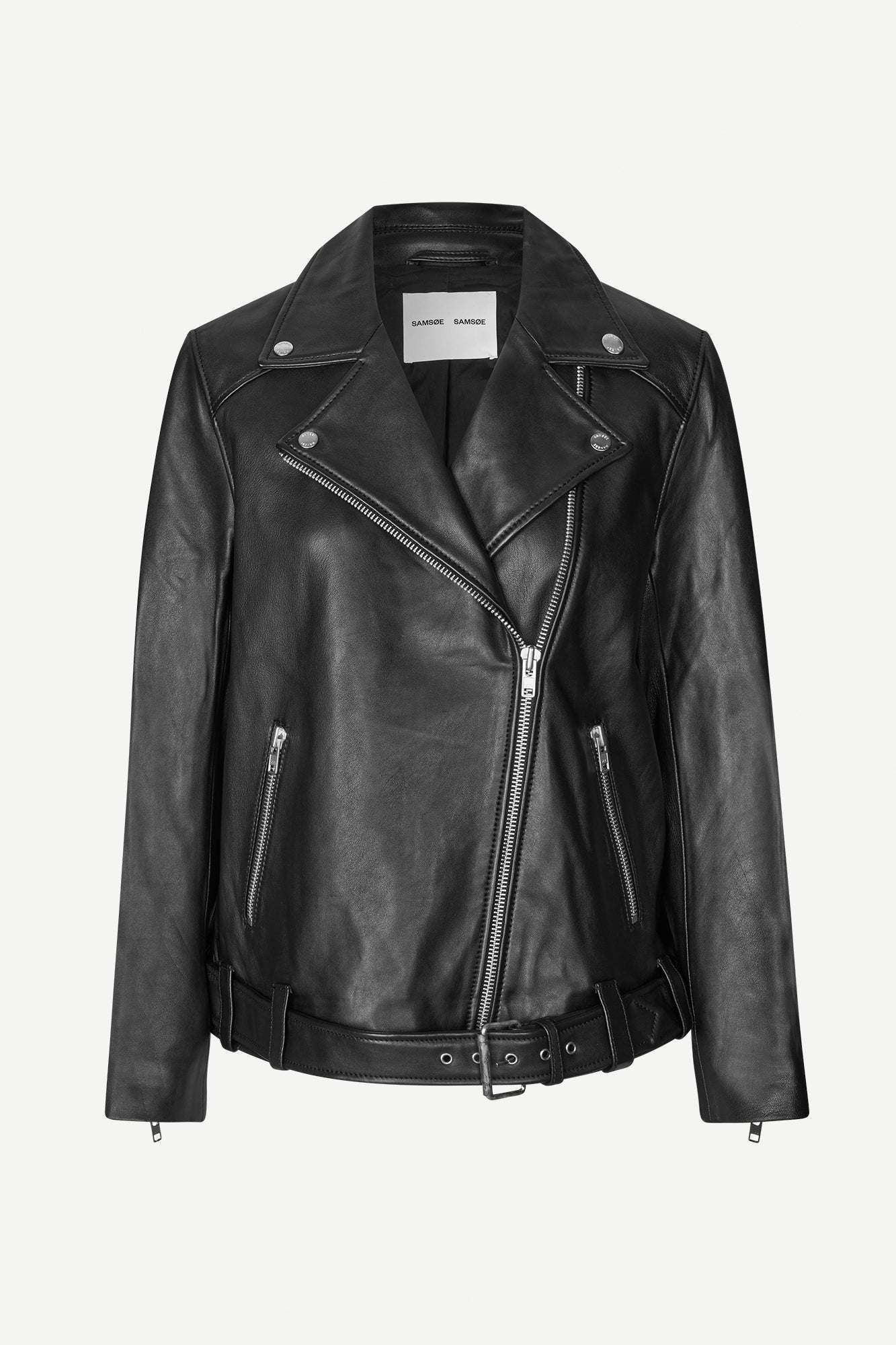 Sawinona leather jacket in black