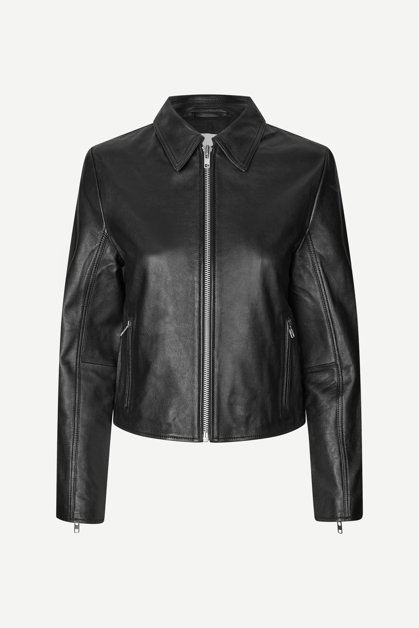 Sashiloh leather jacket in black