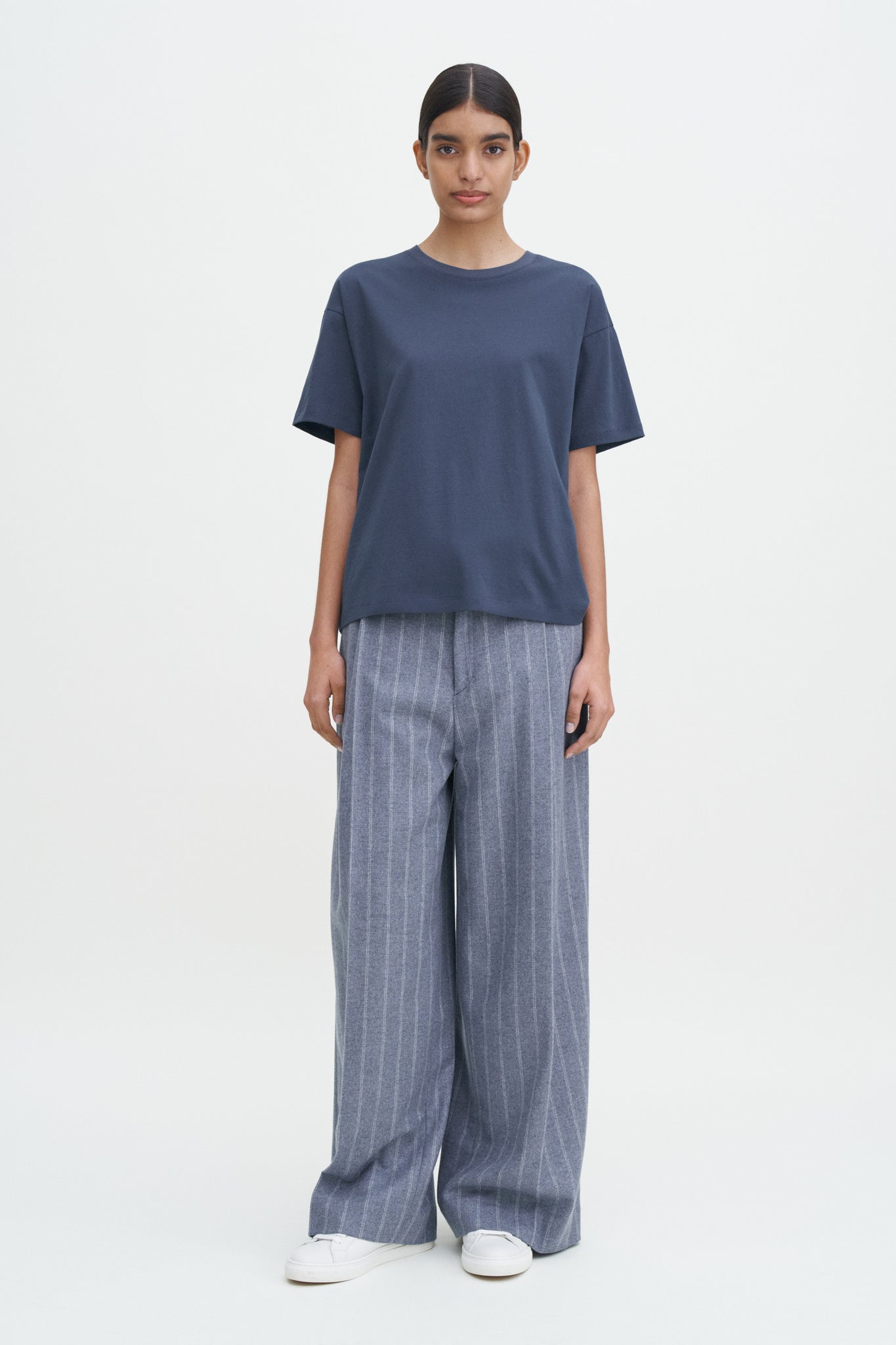 Loose fit tee in dawn blue