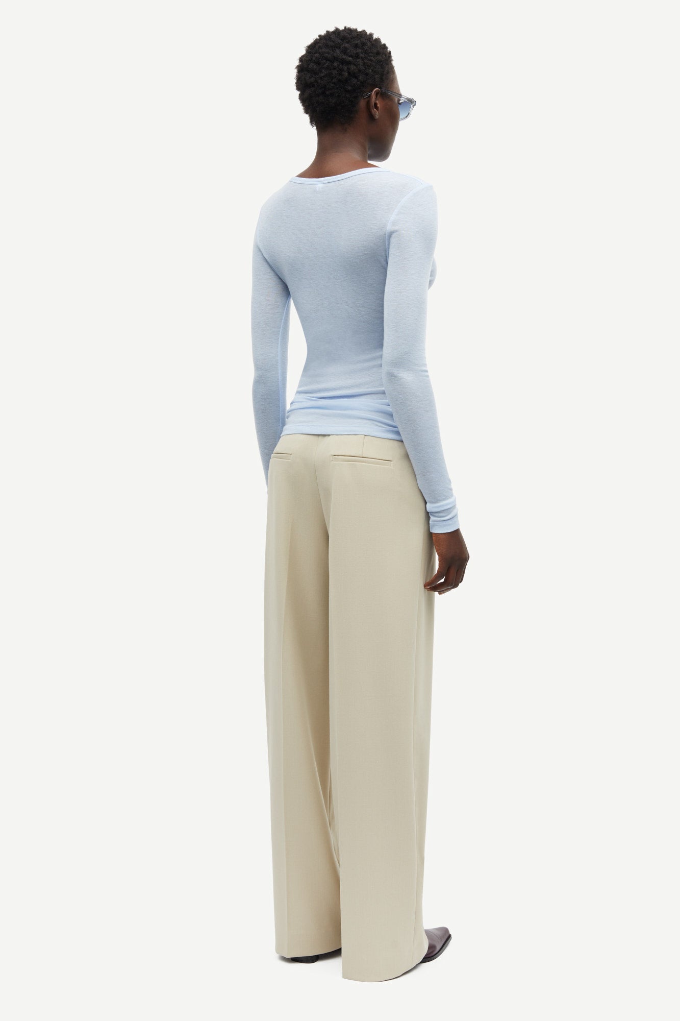 Light wool longsleeve in light blue
