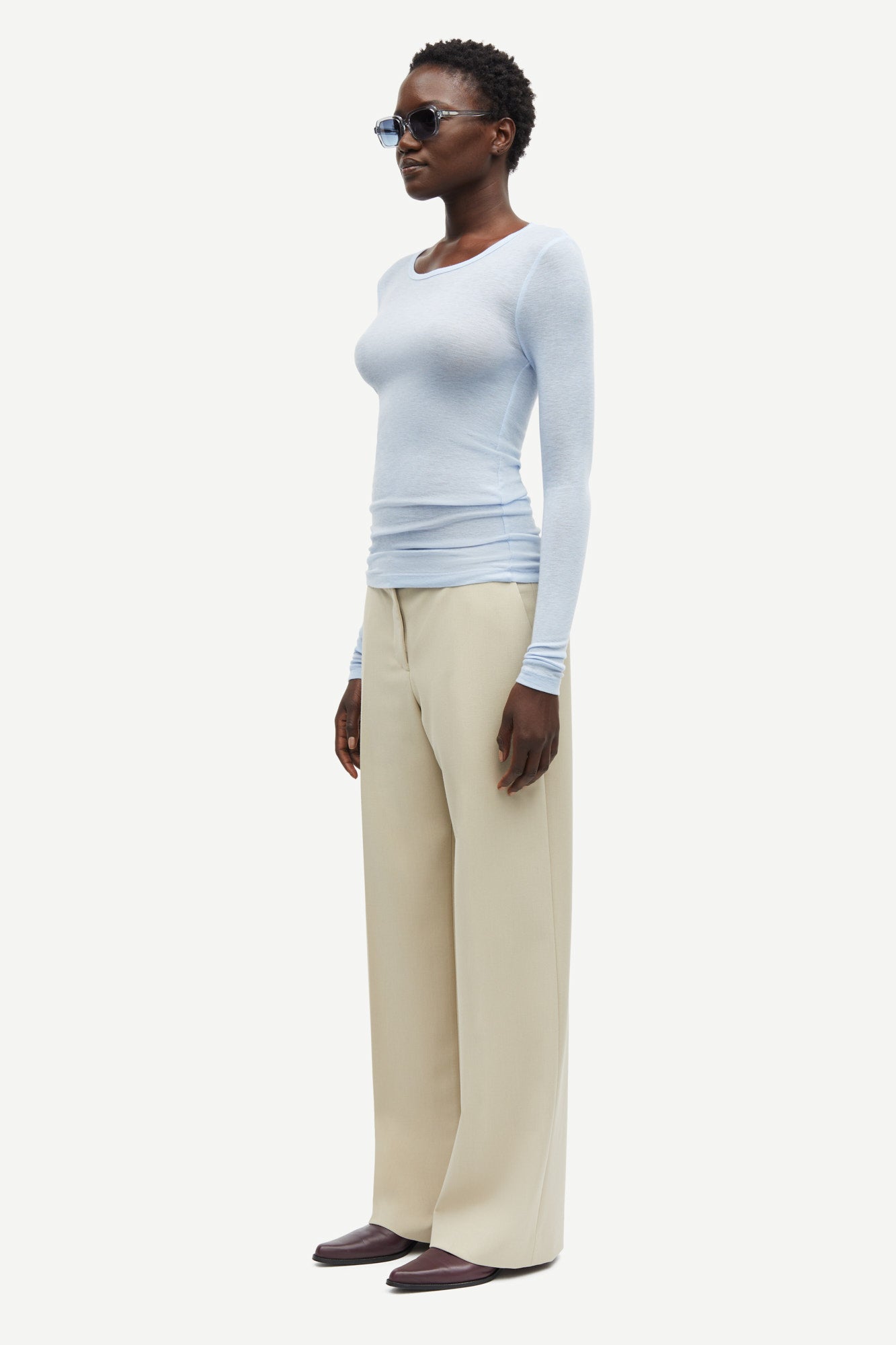 Light wool longsleeve in light blue