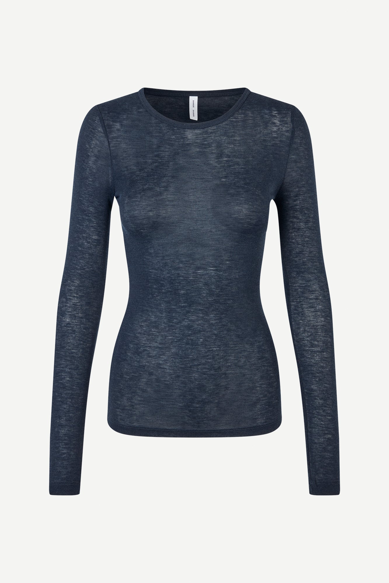 Light wool longsleeve in dark blue