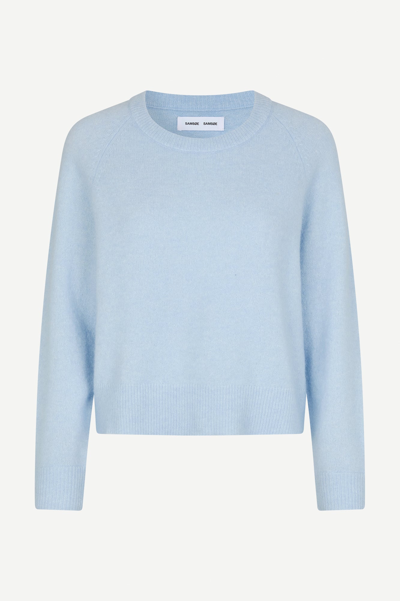 Nor short alpaca sweater in skyway