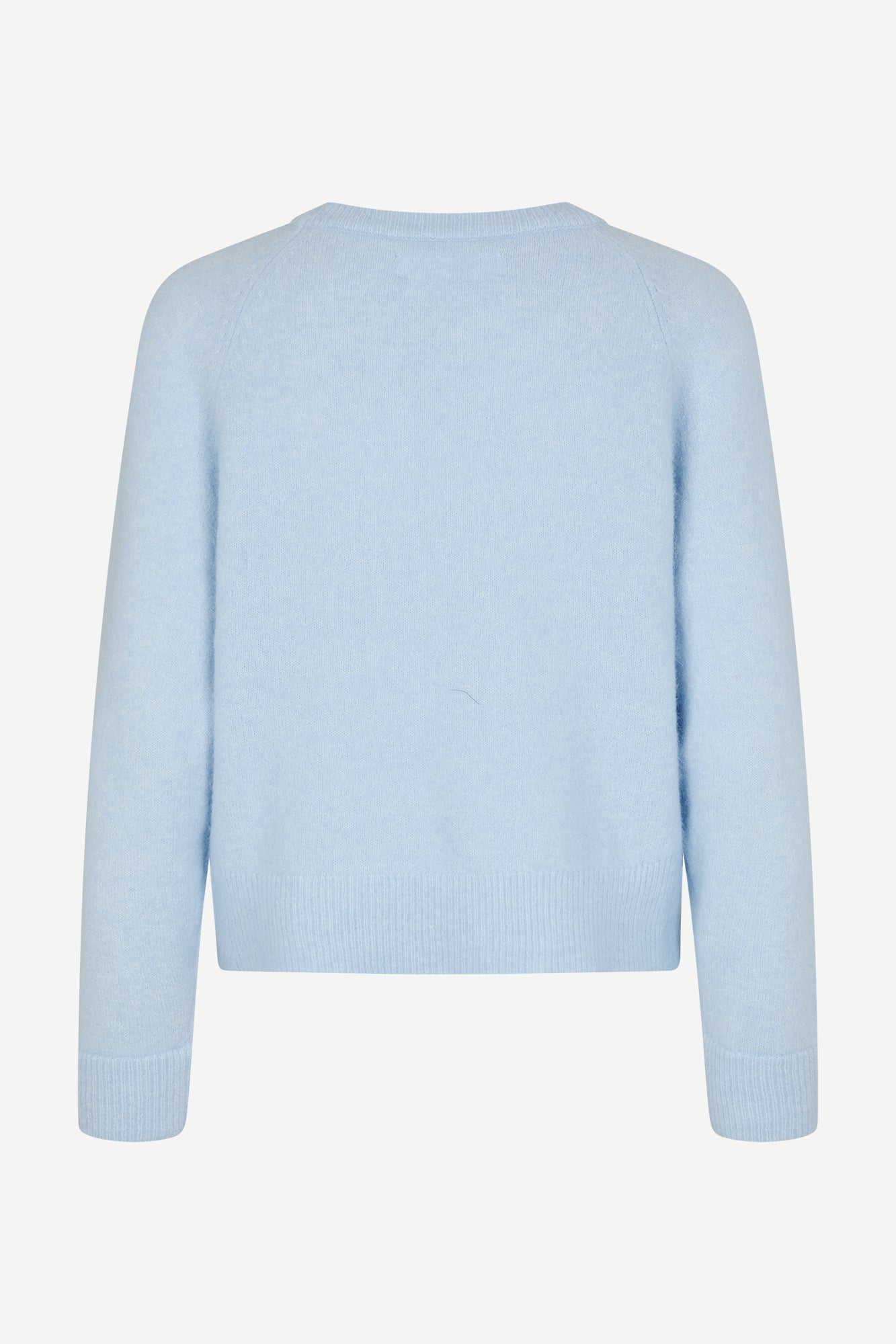 Nor short alpaca sweater in skyway