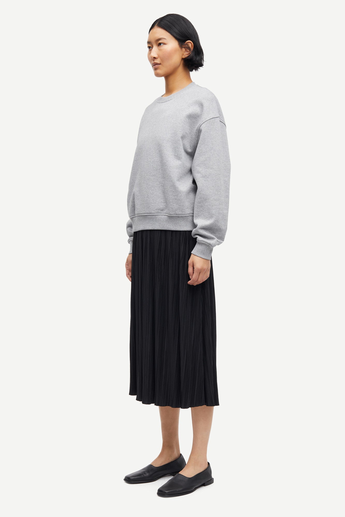 Savan sweat in grey melange