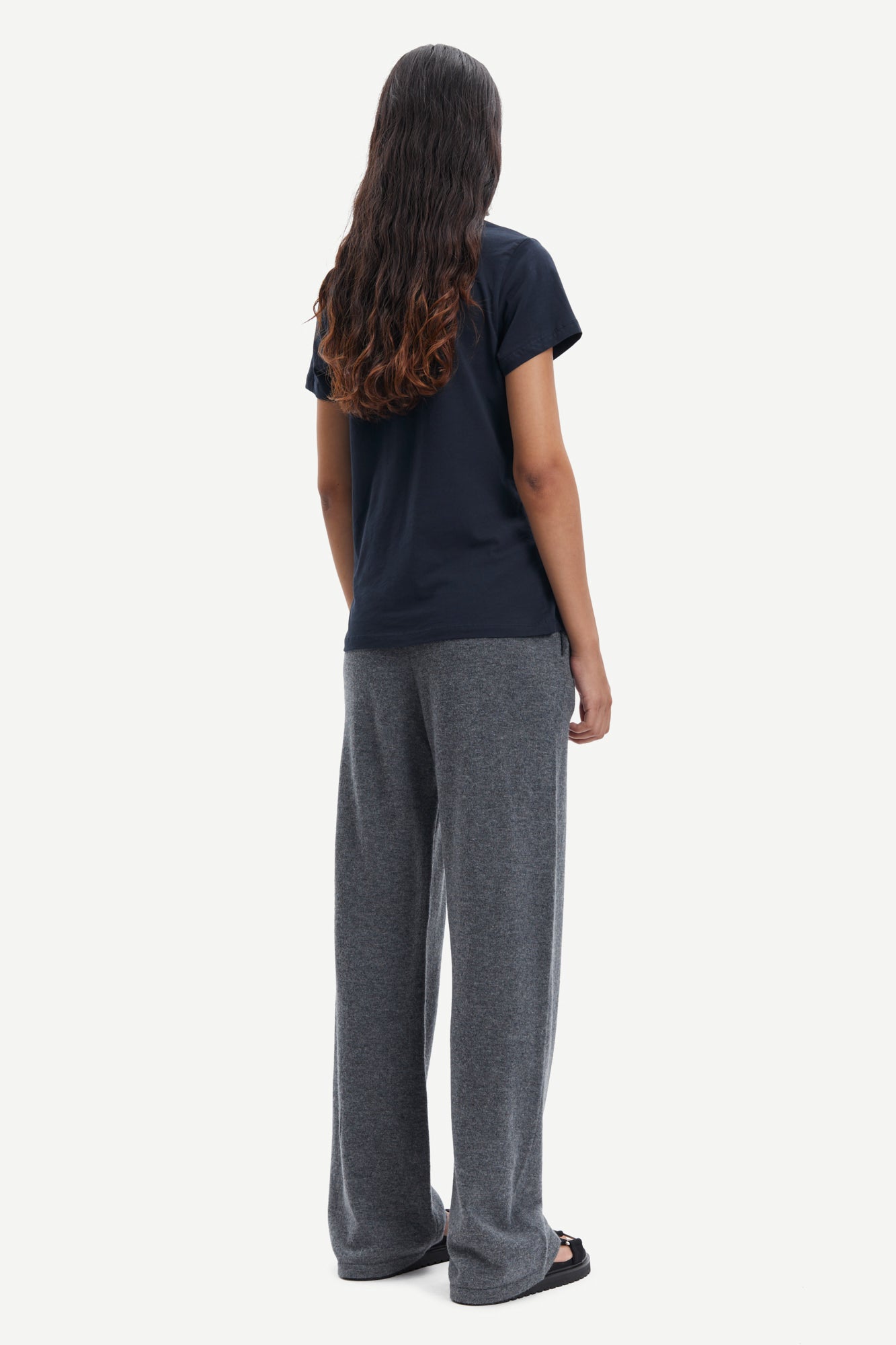 Basic crew neck shirt in sky captain
