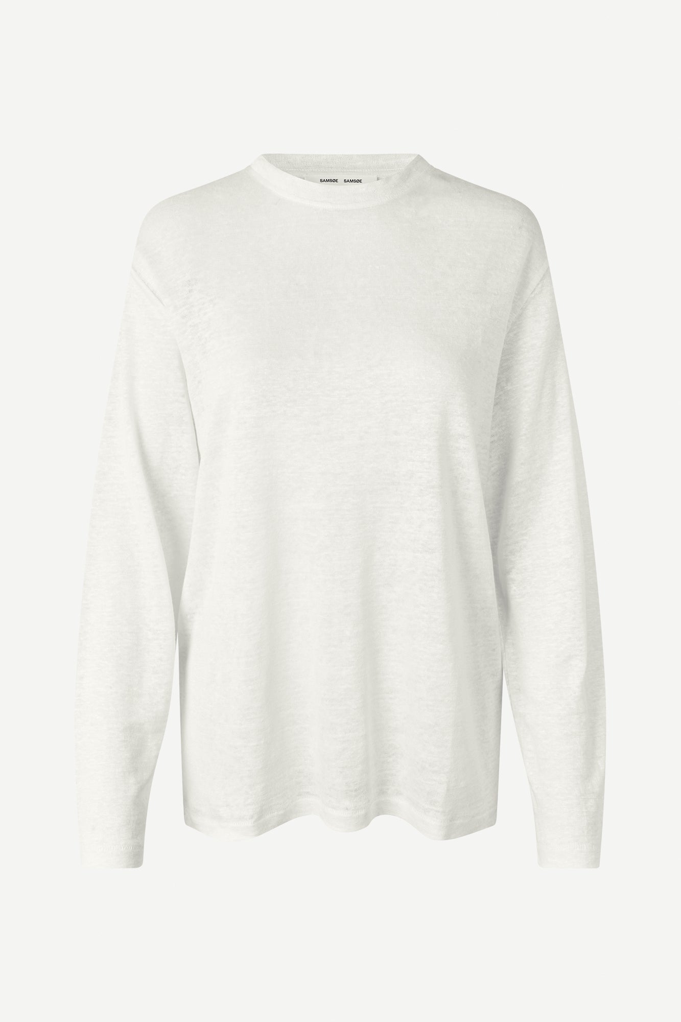 Loose linen shirt in whipped cream