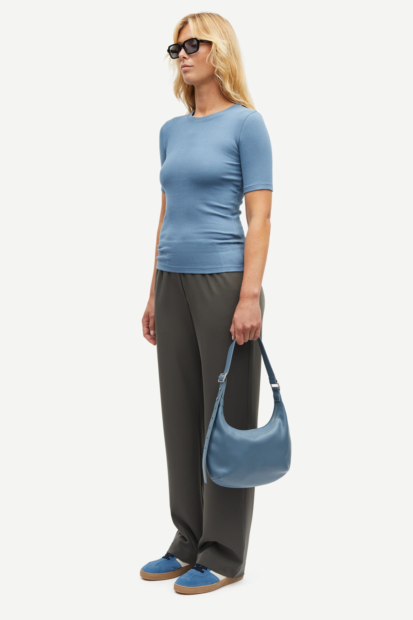 Short sleeved t-shirt in bluefin