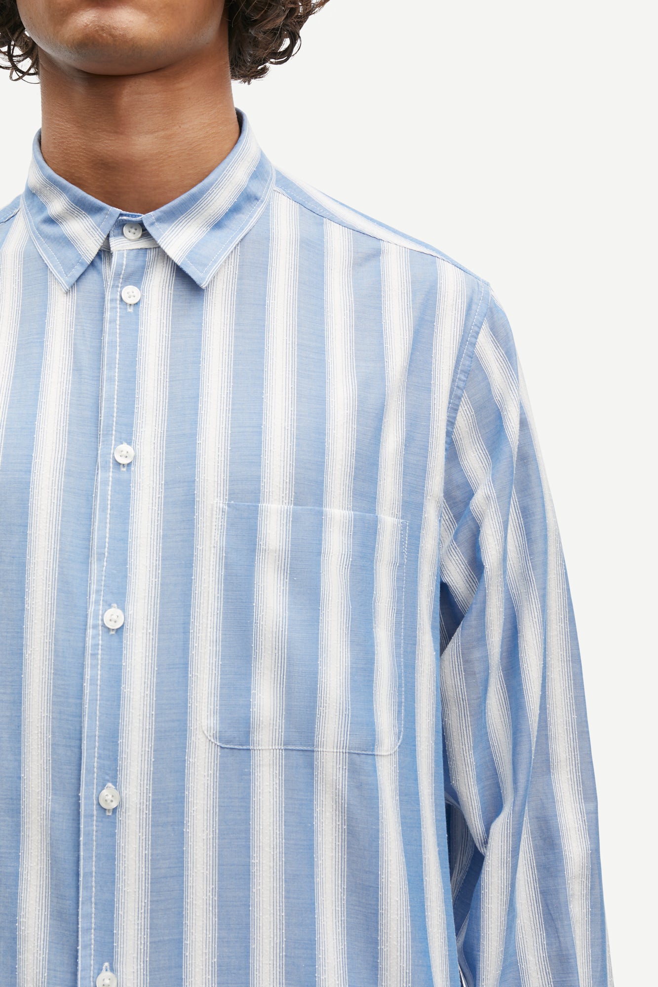Saryan shirt in blue stripe