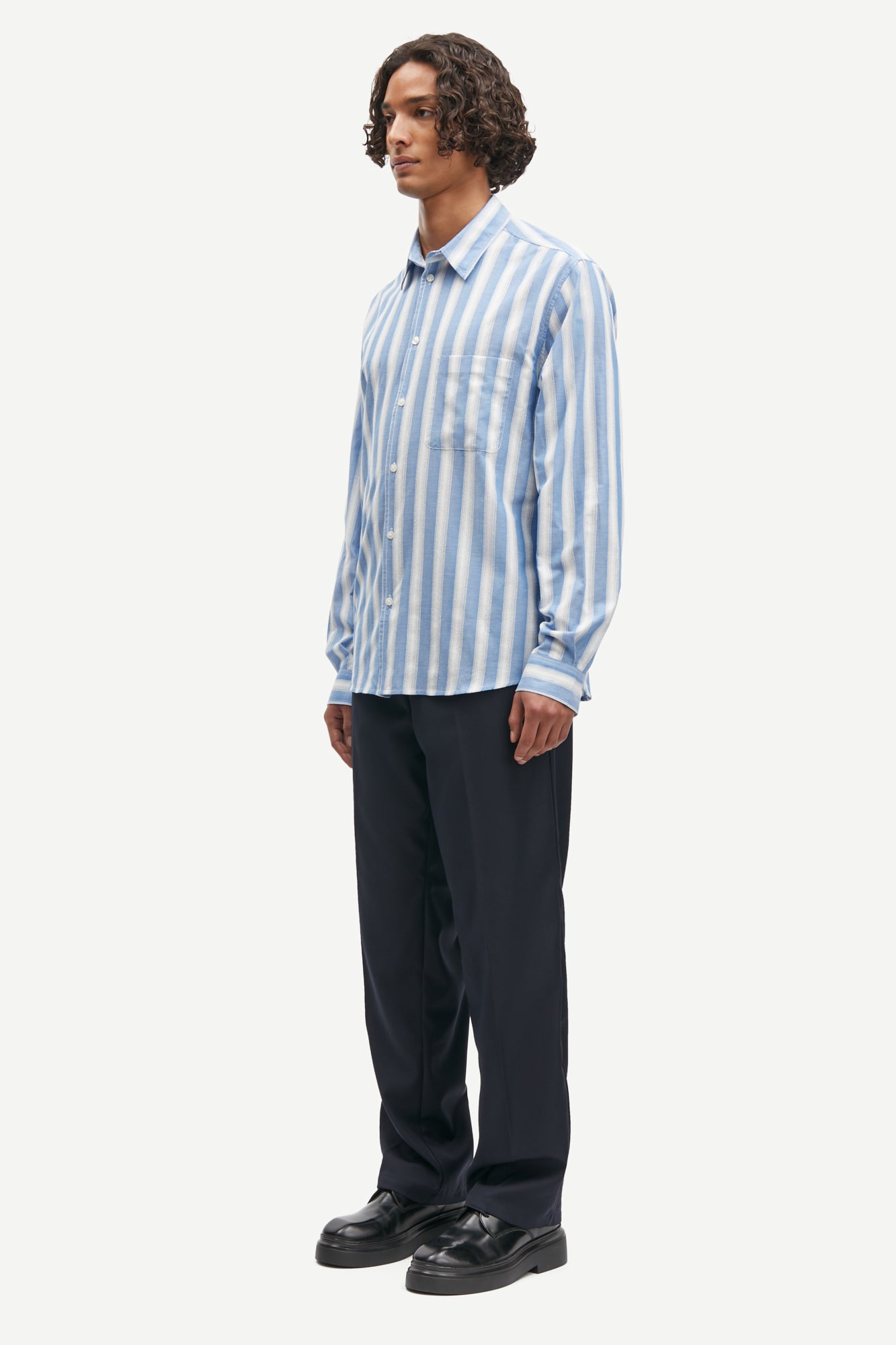 Saryan shirt in blue stripe