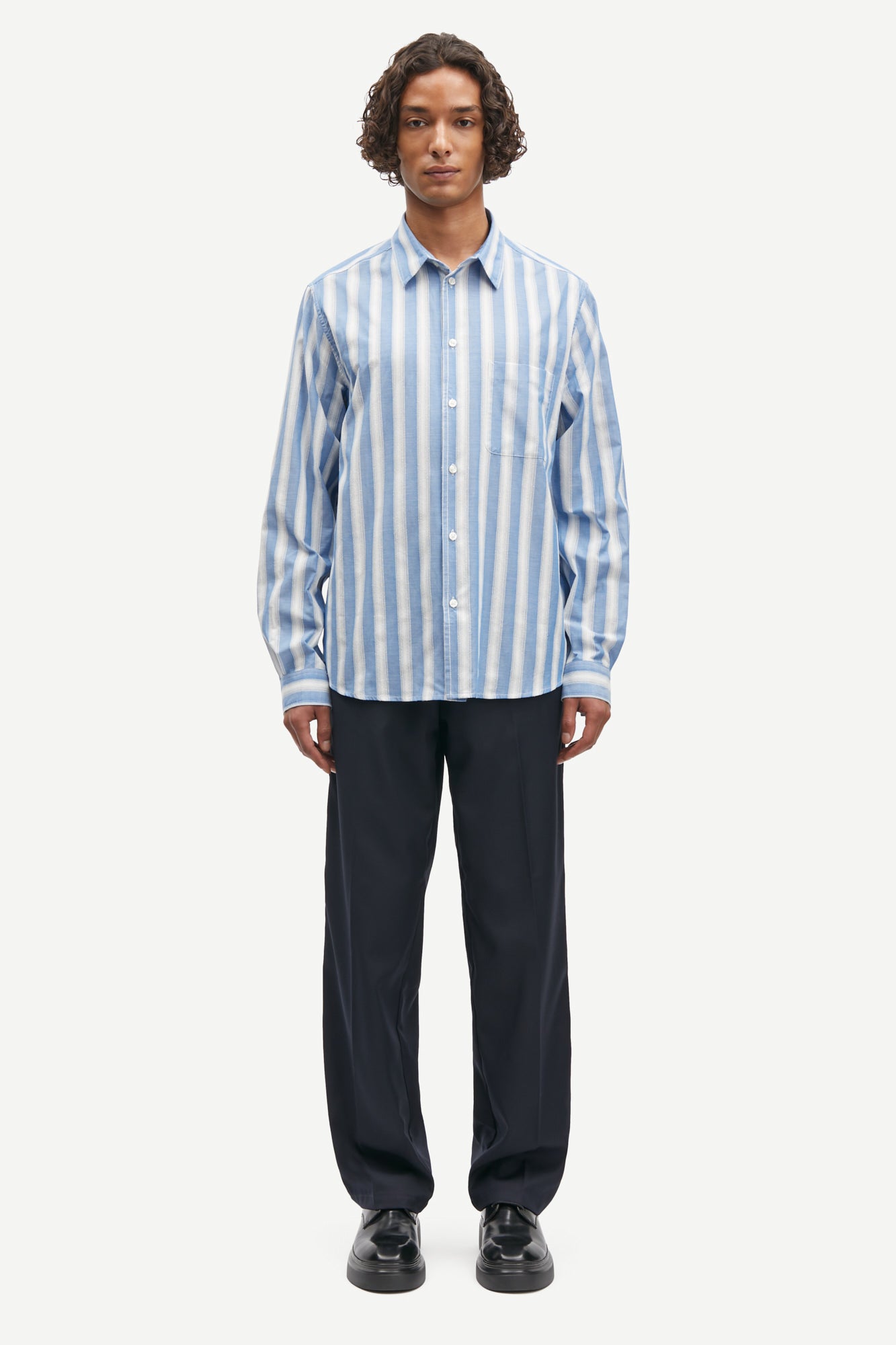 Saryan shirt in blue stripe