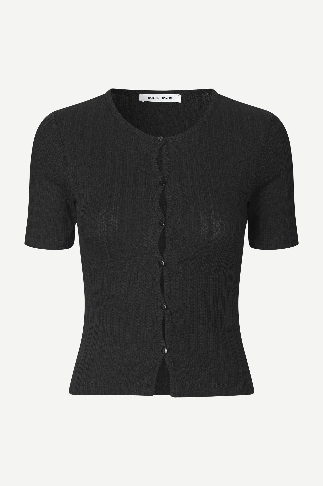 Sajuni short sleeved cardi in black