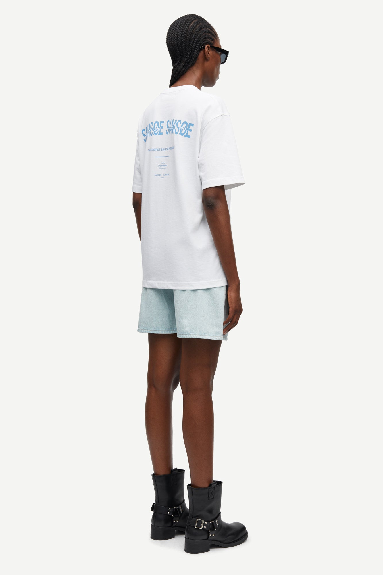 Sashelly shorts in surf spray