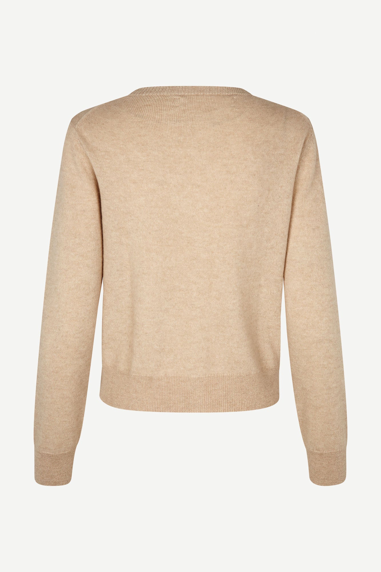 Pure cashmere cardigan in oatmeal