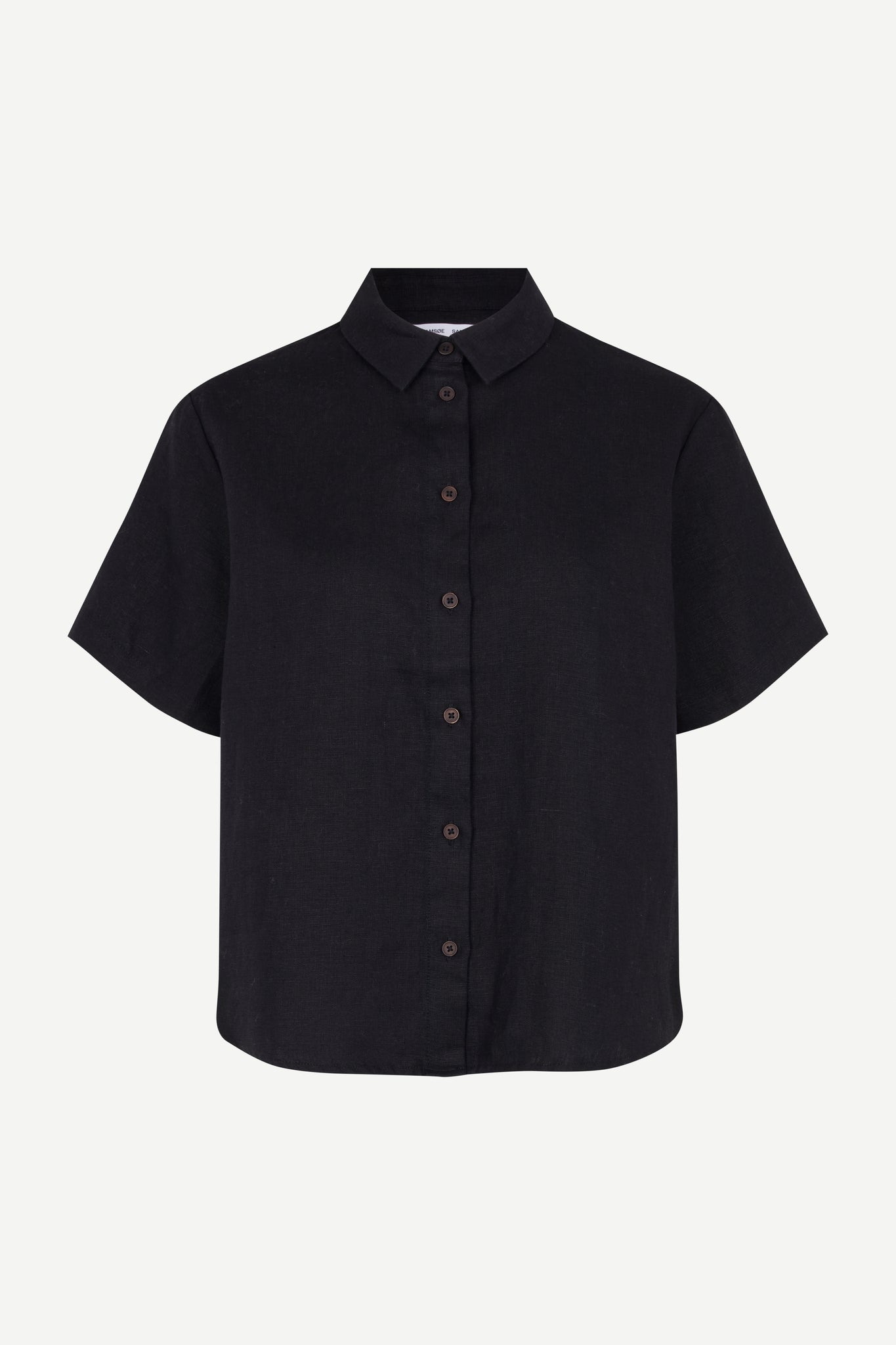 Mina linen shirt in black