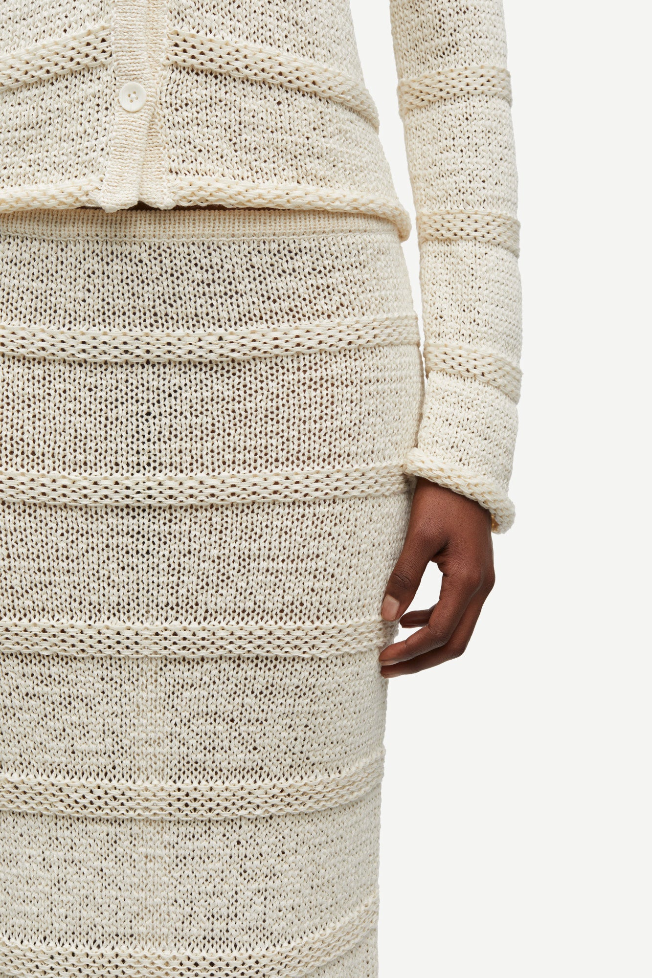 Sanettie skirt in egret