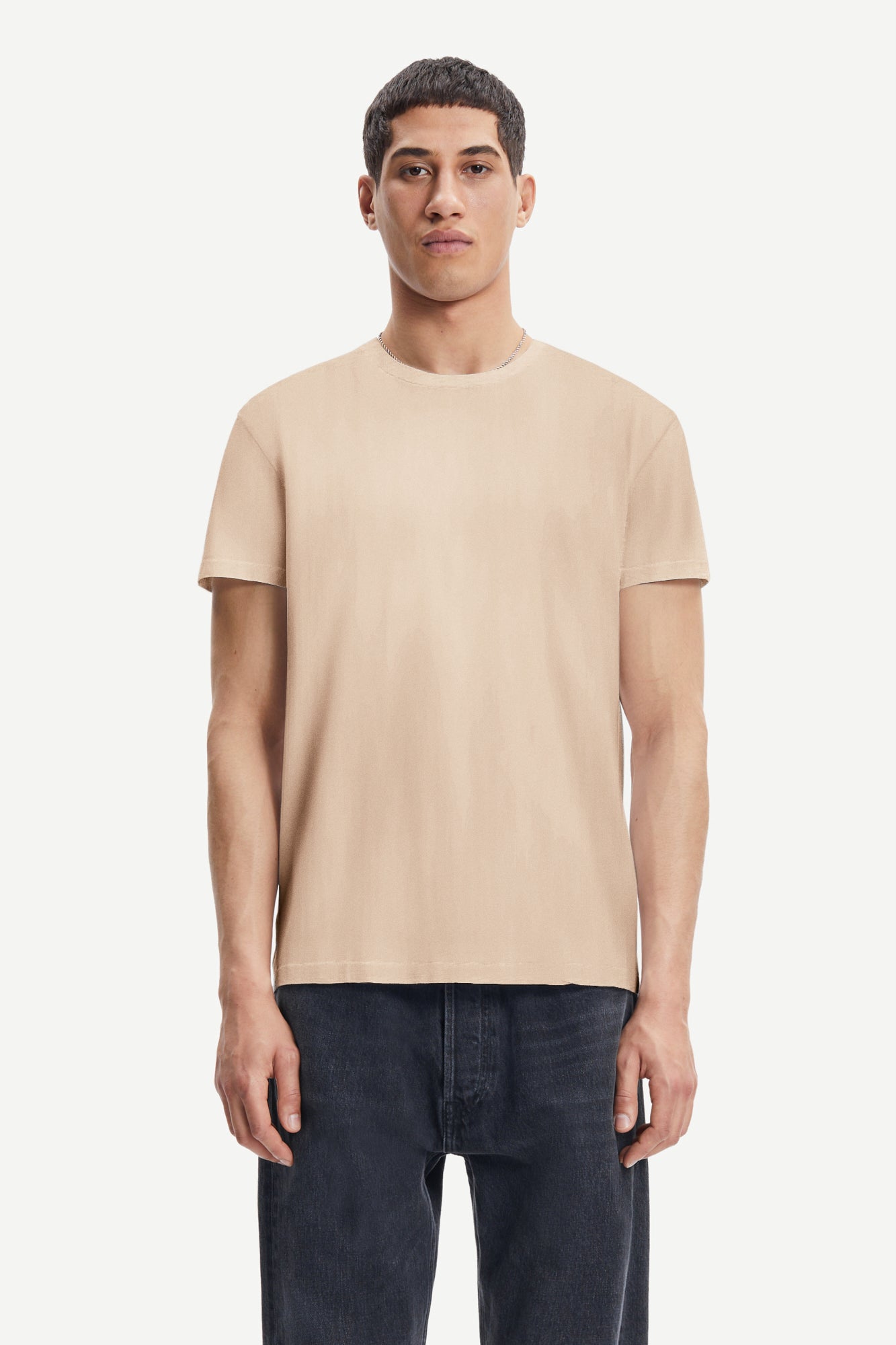 Kronos o neck shirt in humus