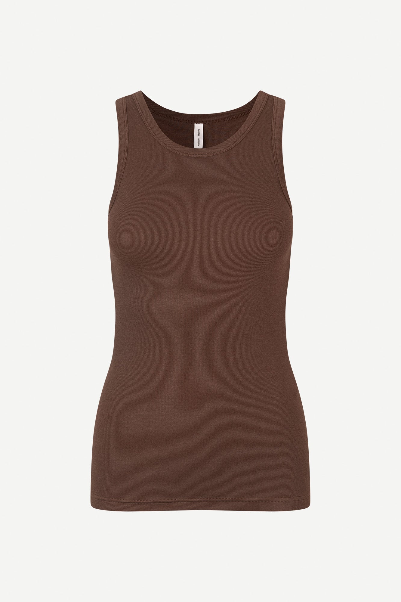 Alexo ribbed tank top in french roast