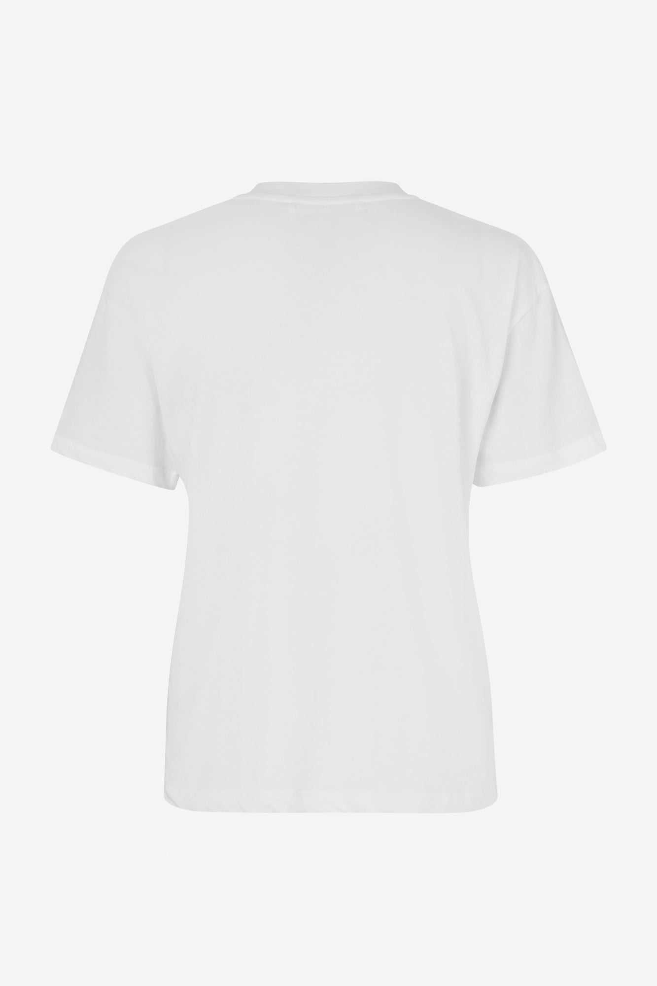 Cotton v-neck shirt in white