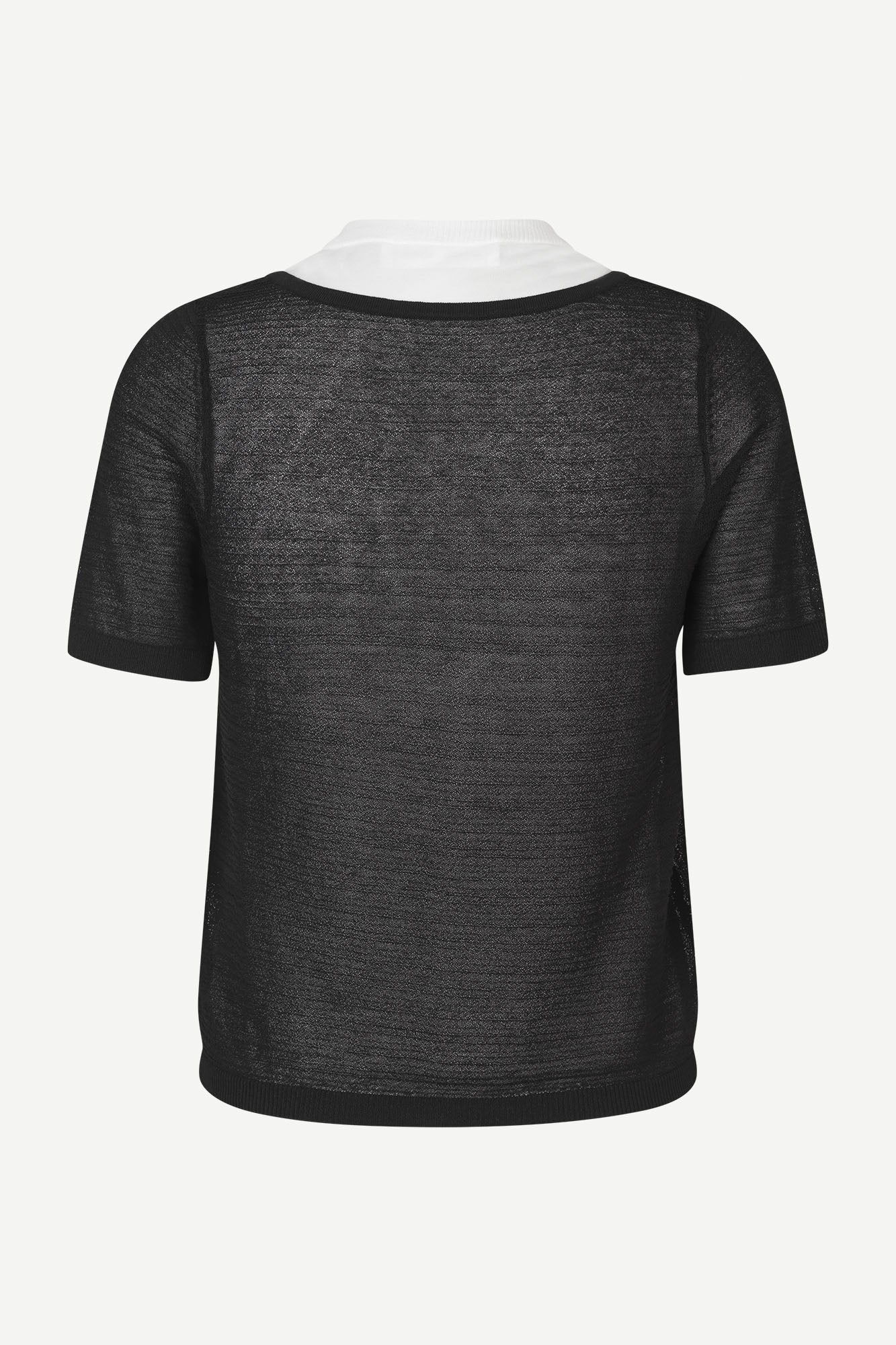 Sapena short sleeved cardigan in black