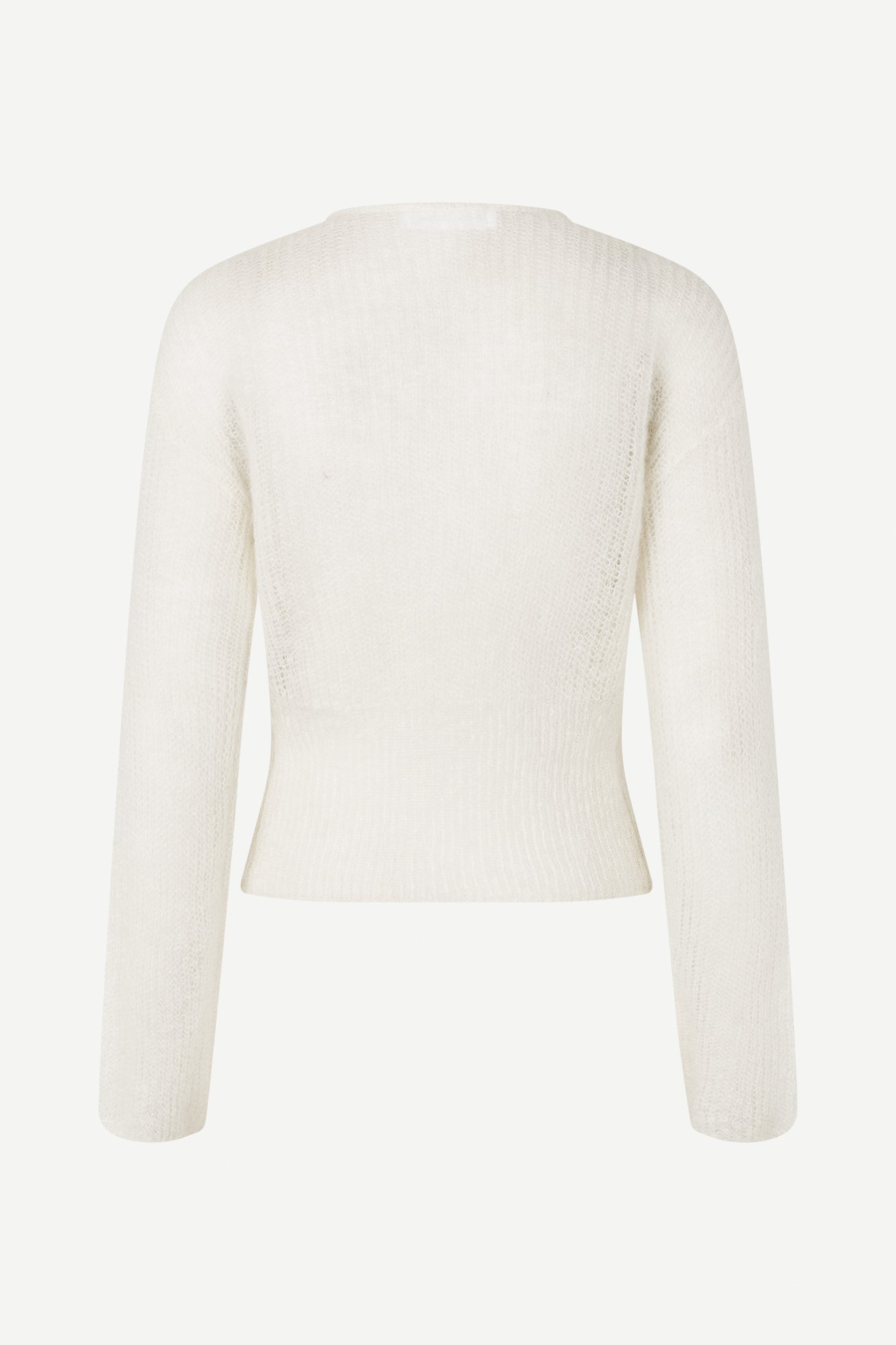 Mohair cardigan in clear cream