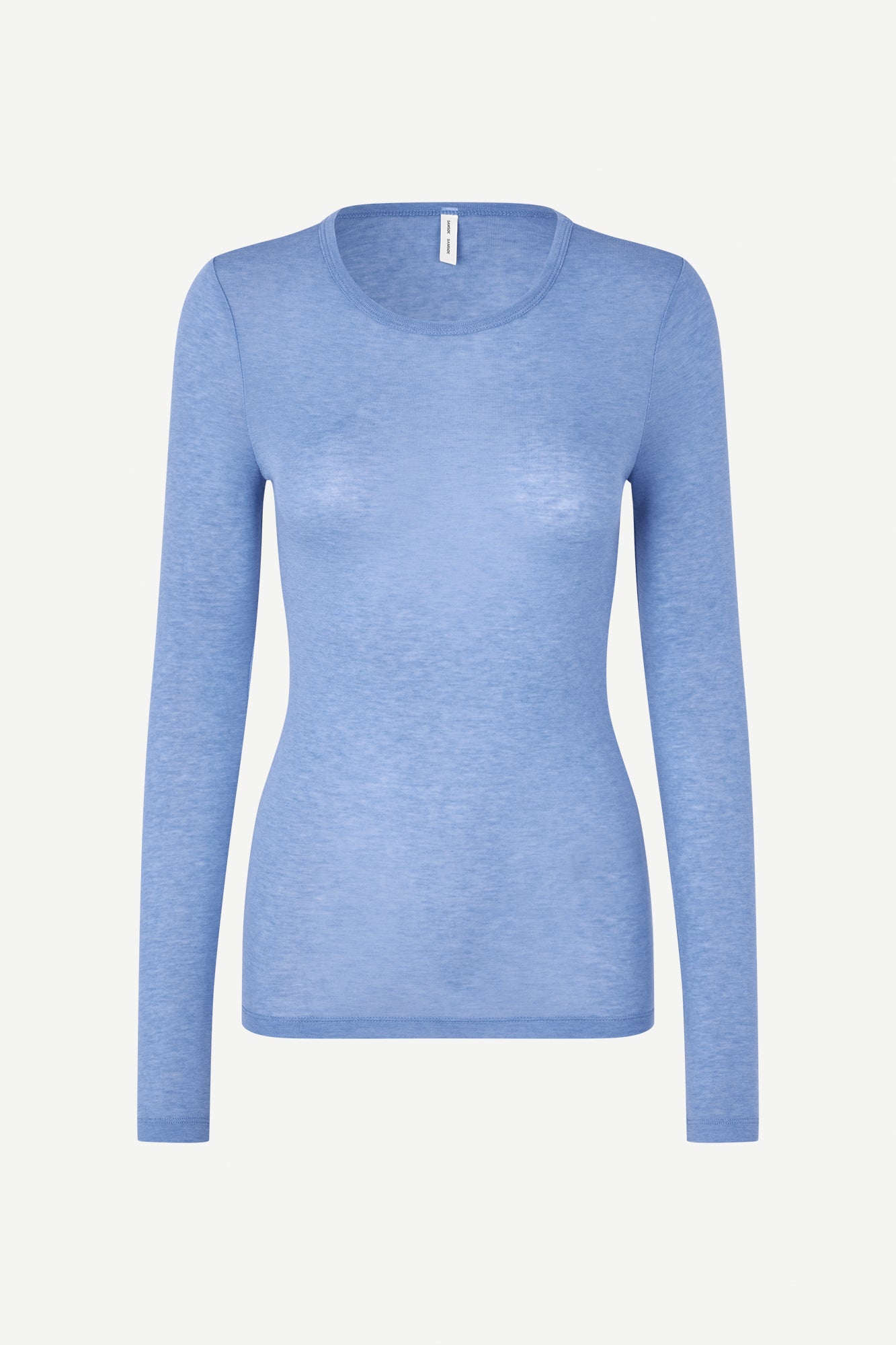 light wool longsleeve in della robbia blue