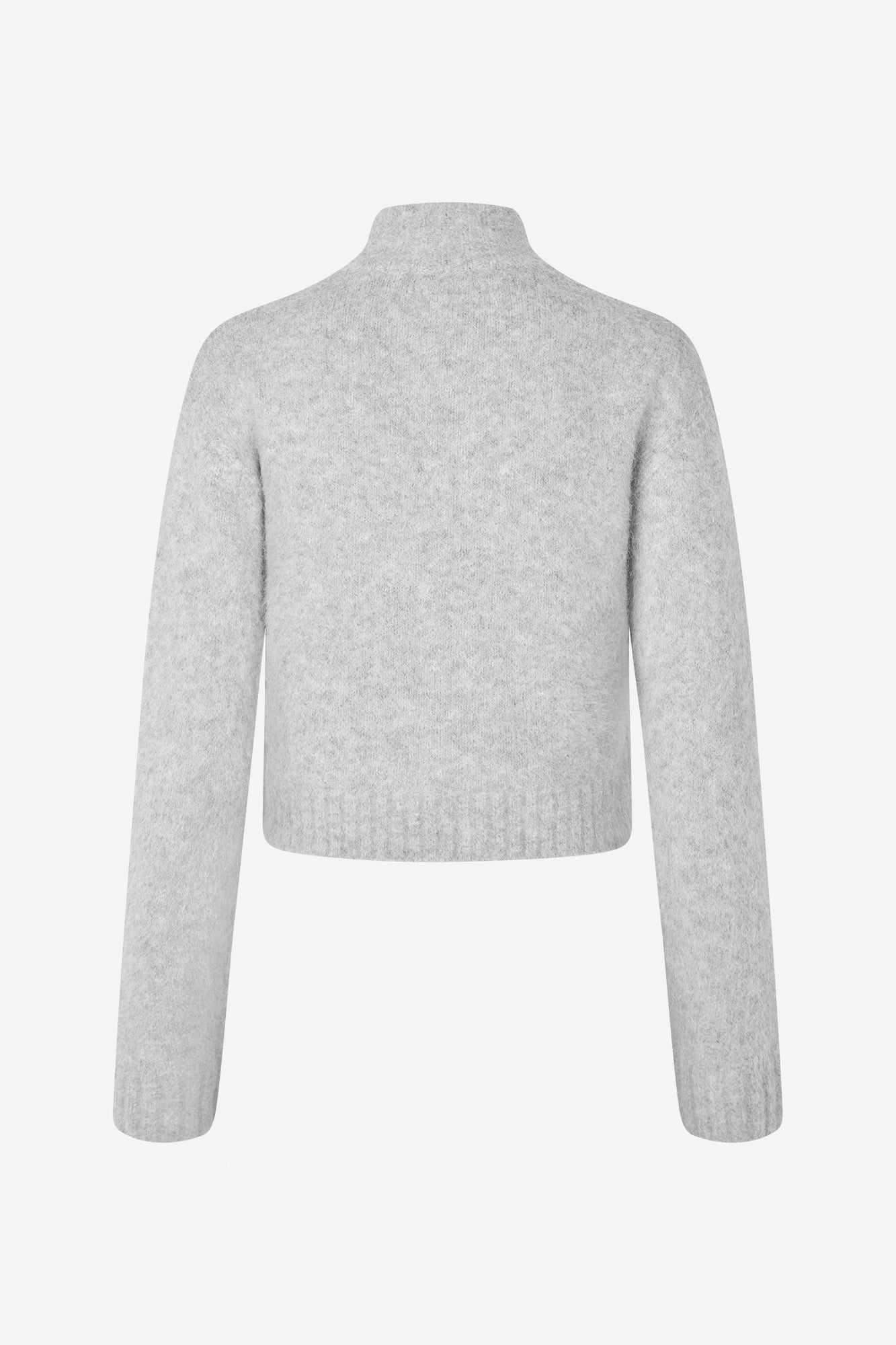 Sajeanne alpaca cardigan in light grey melange