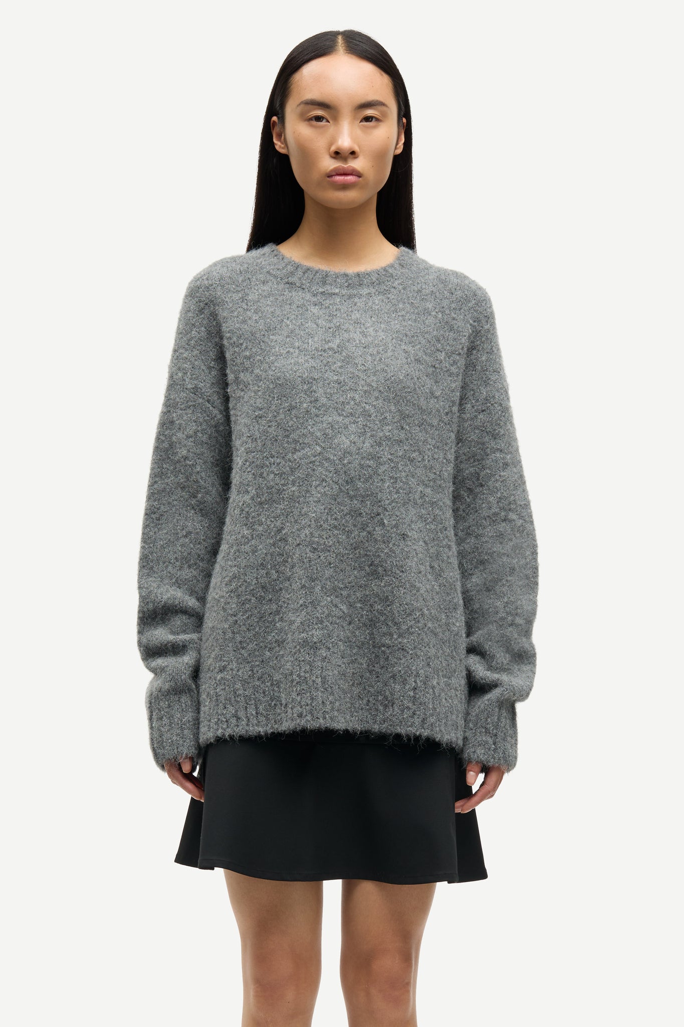 Sajeanne alpaca sweater in iron gate