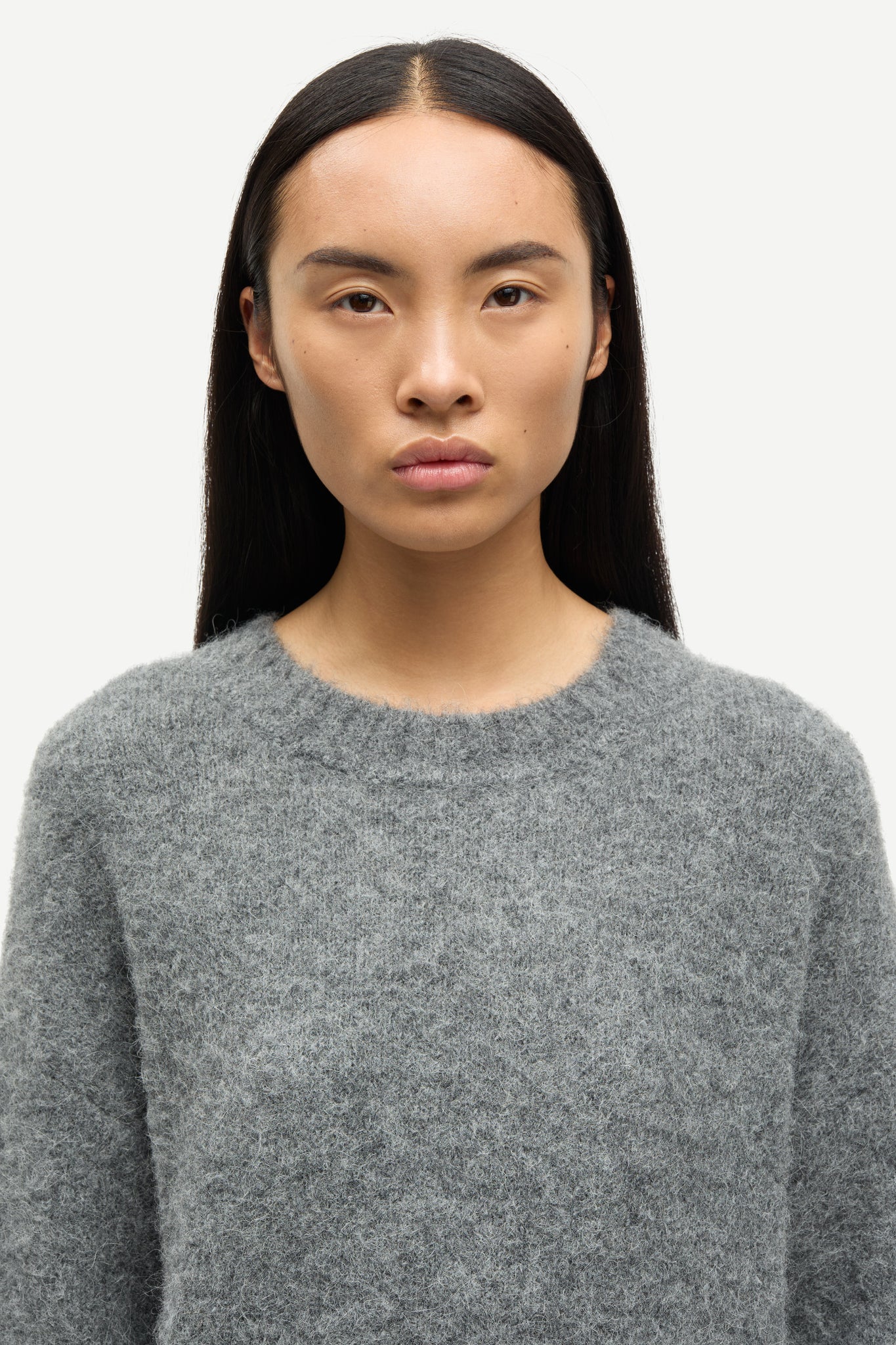 Sajeanne alpaca sweater in iron gate