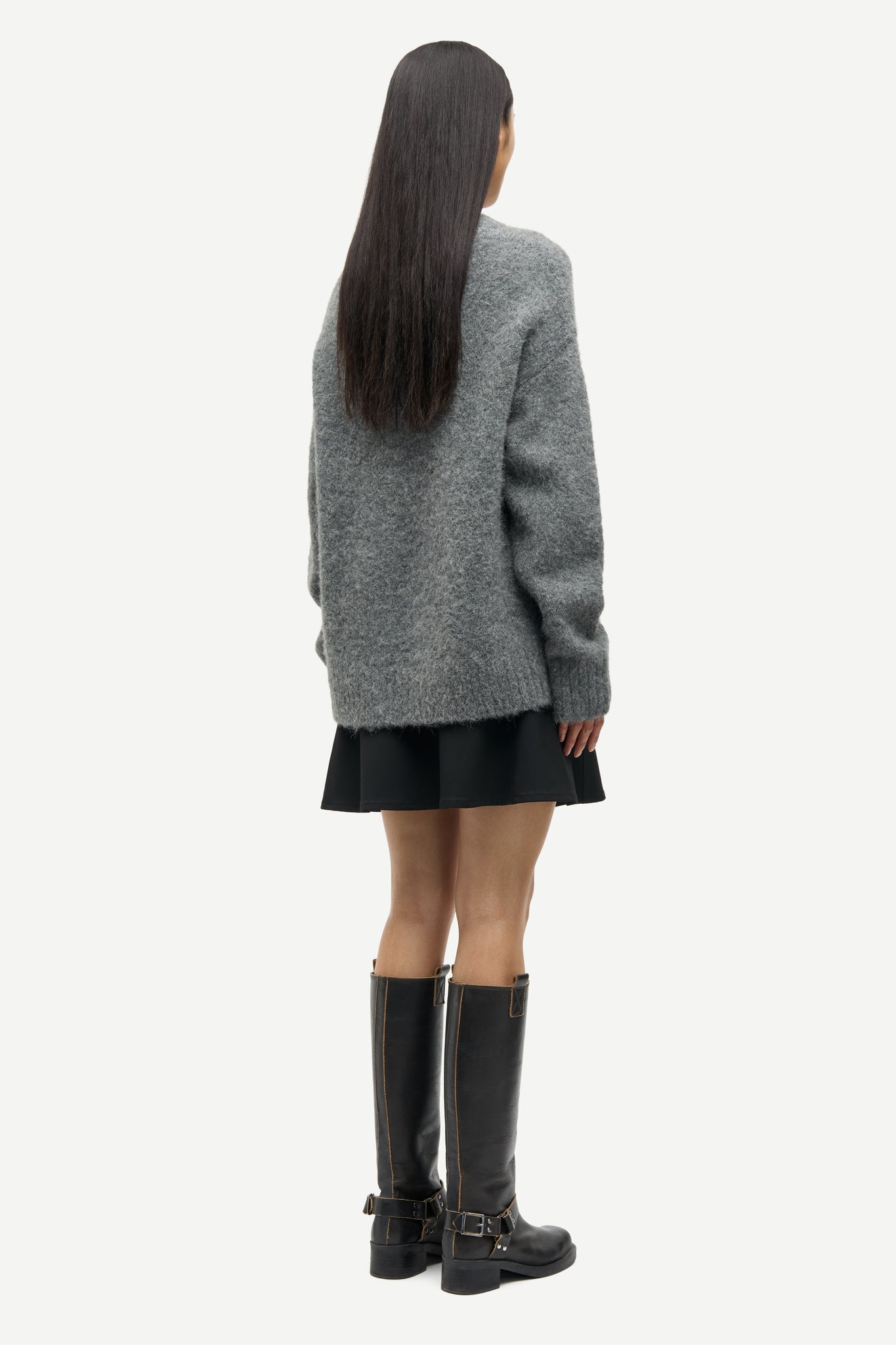 Sajeanne alpaca sweater in iron gate