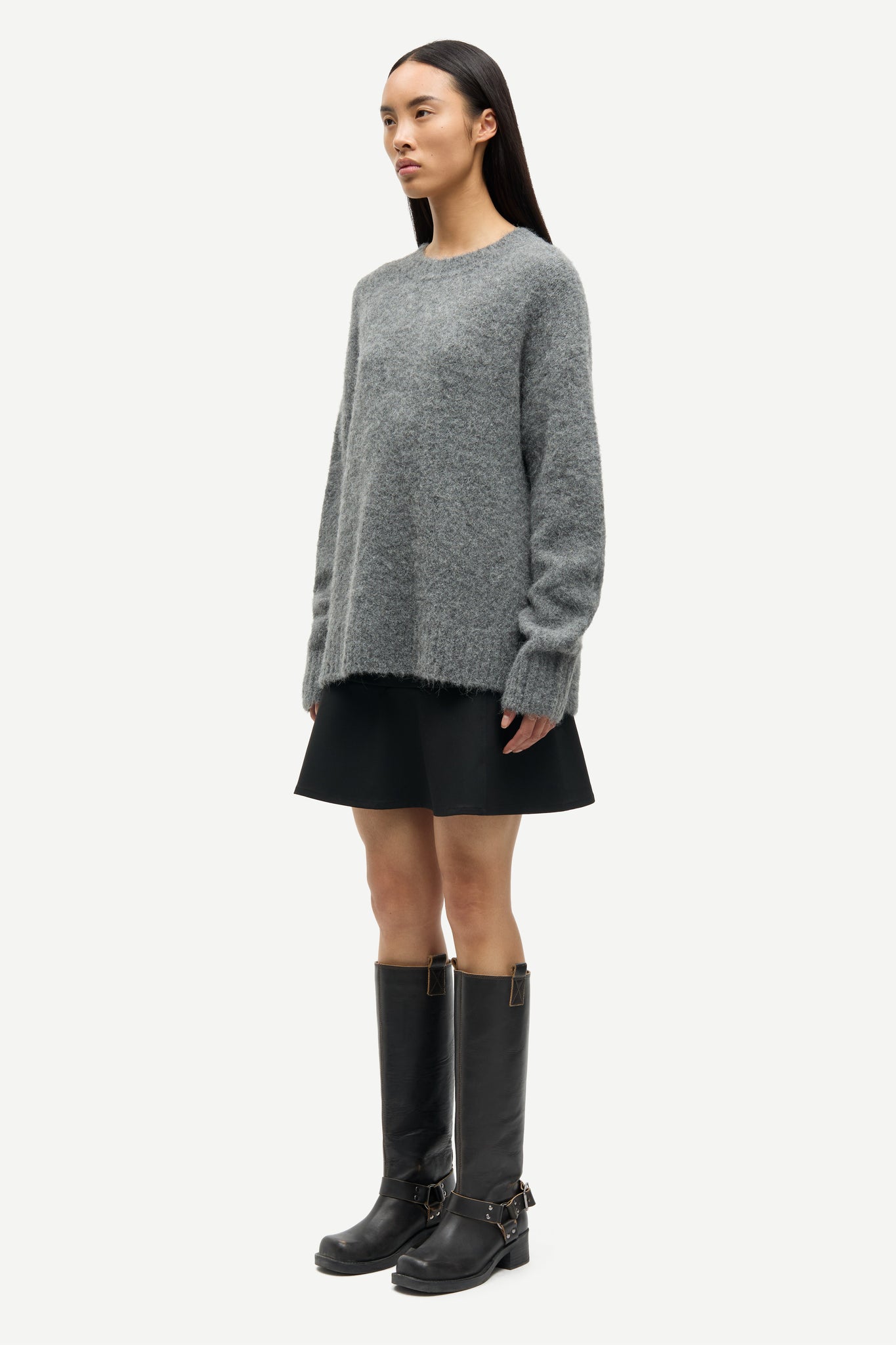Sajeanne alpaca sweater in iron gate