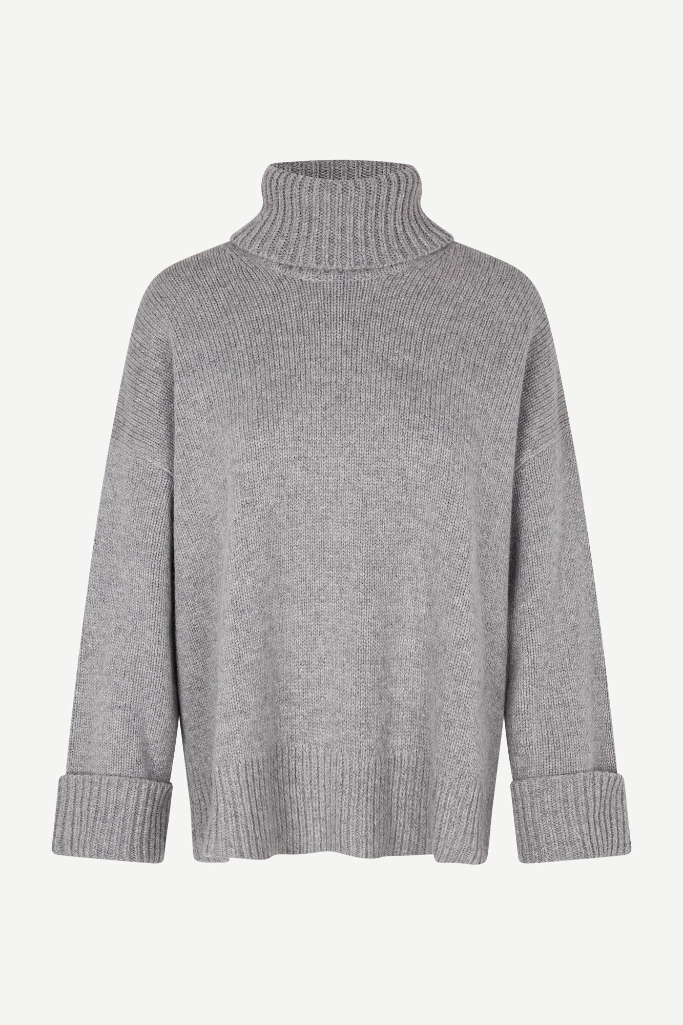 Sakeiku turtleneck sweater in grey melange