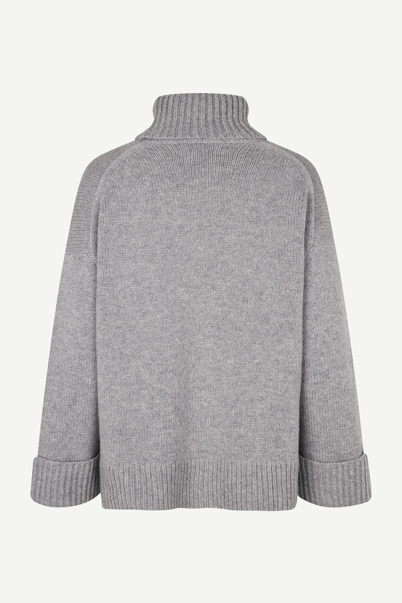 Sakeiku turtleneck sweater in grey melange
