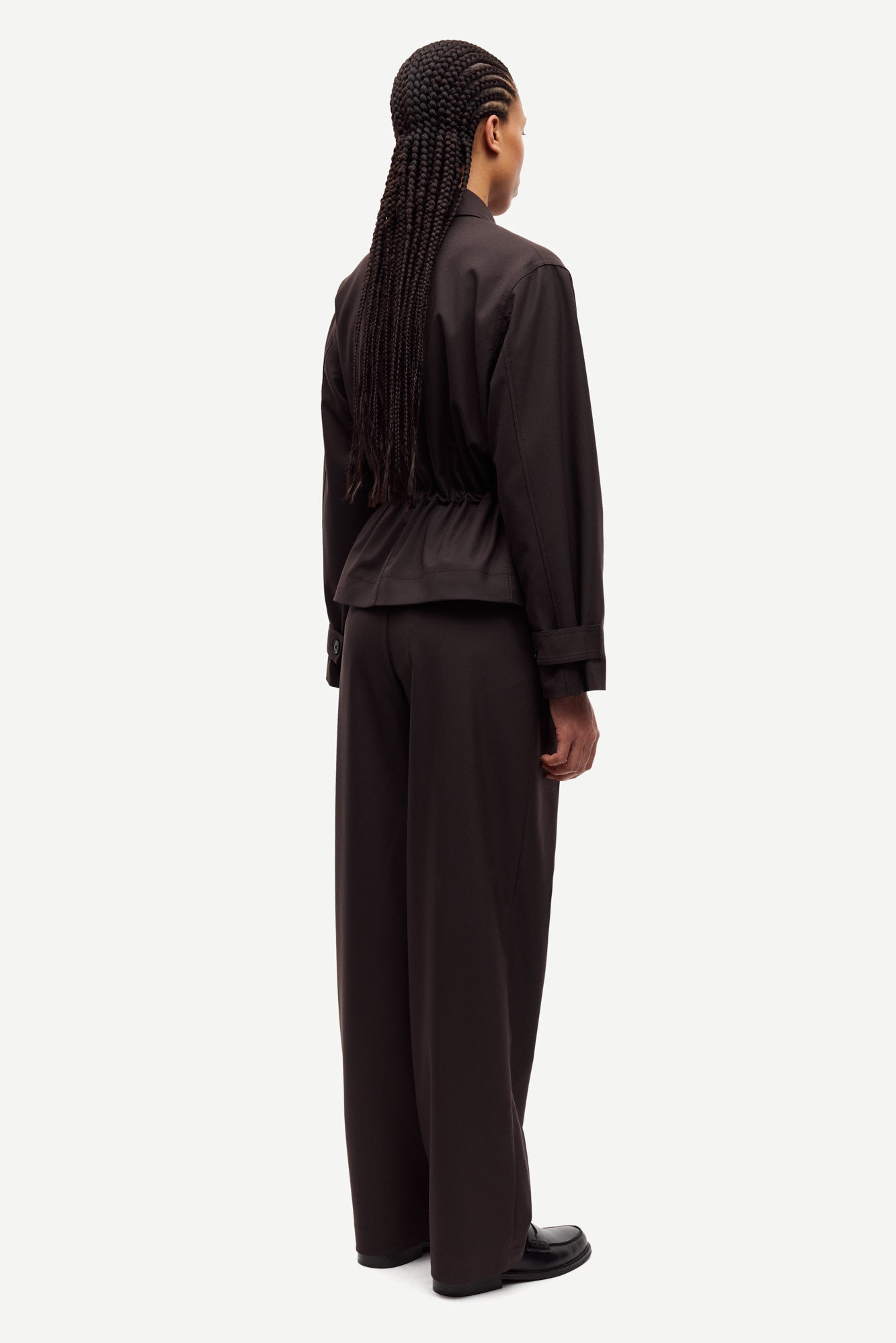 Suit trousers in black coffee