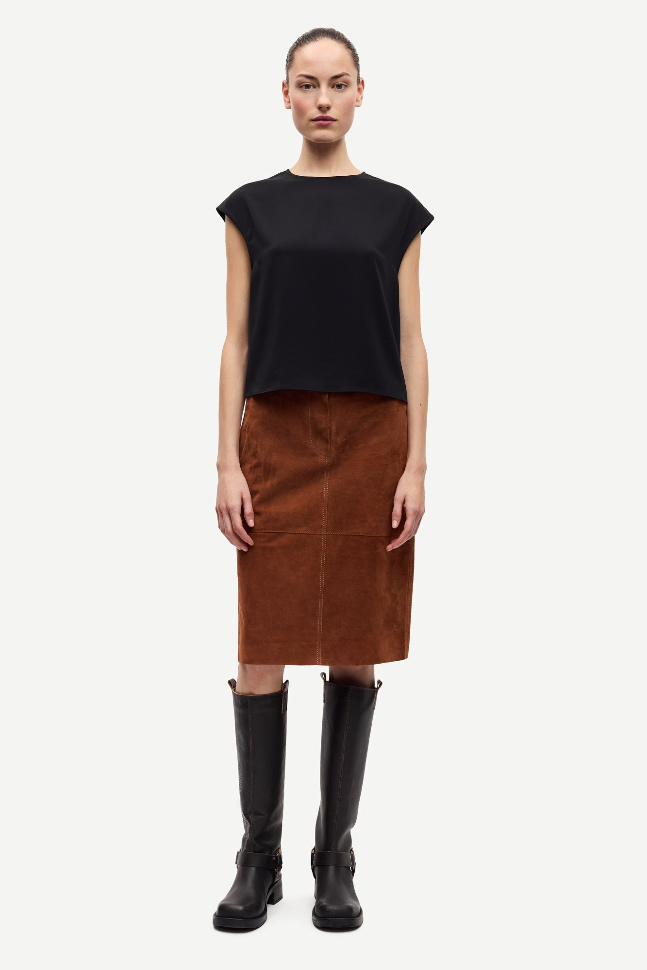 Savana midi skirt in tortoise shell