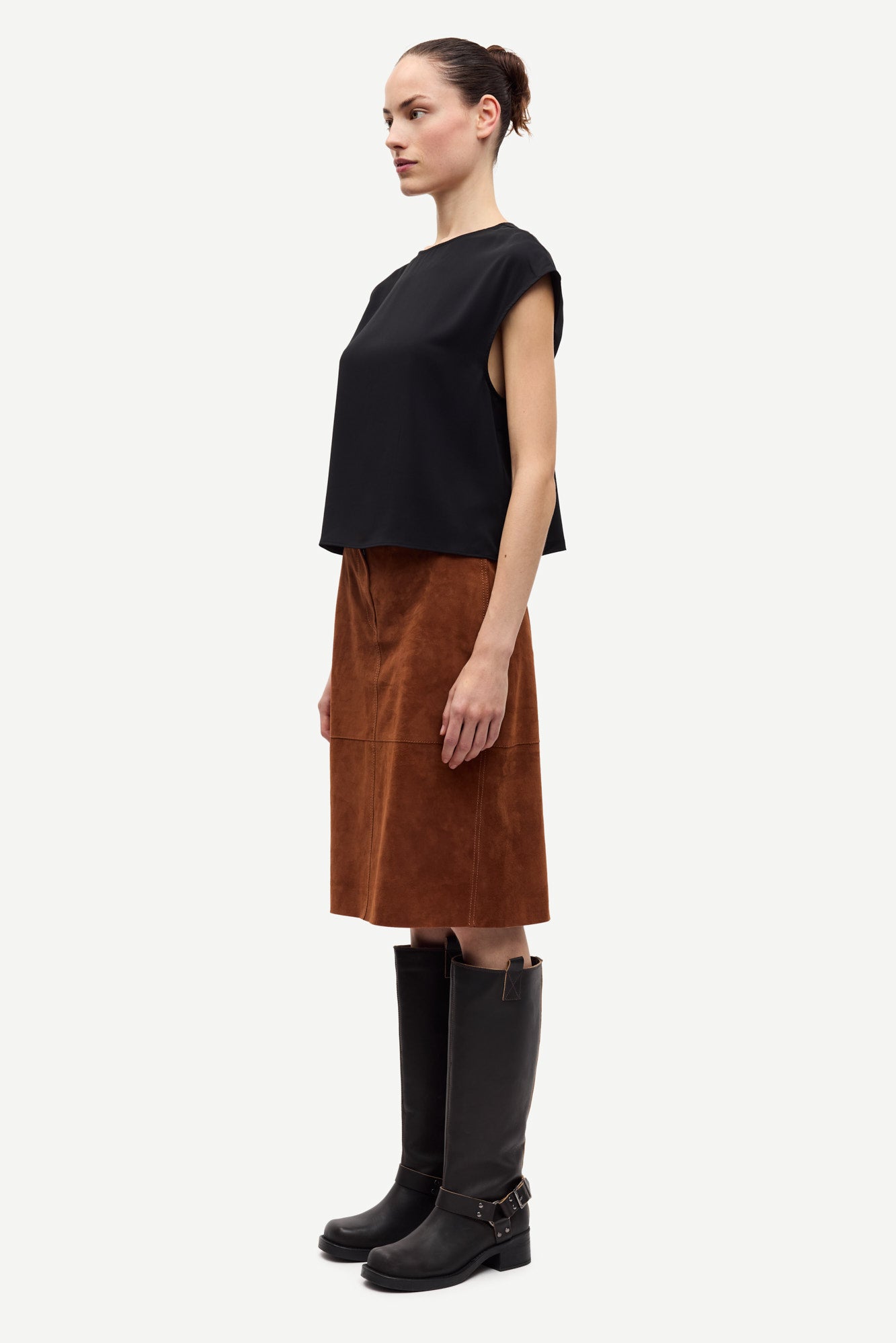 Savana midi skirt in tortoise shell