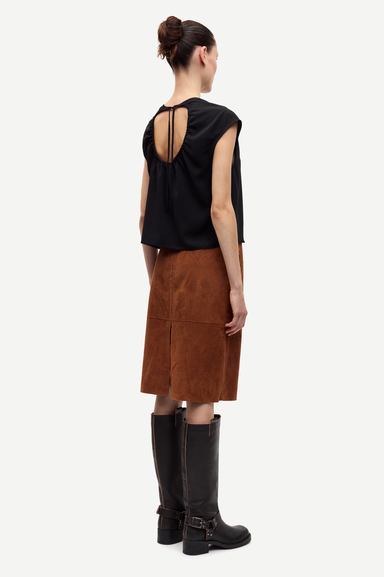 Savana midi skirt in tortoise shell