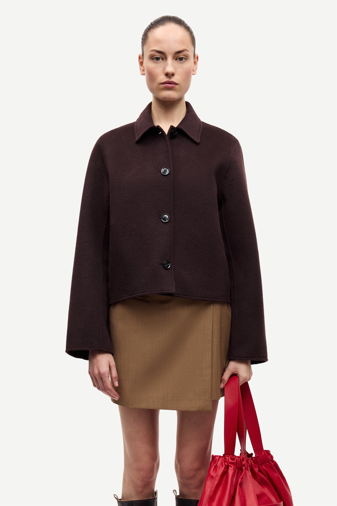 Saholly jacket in black coffe