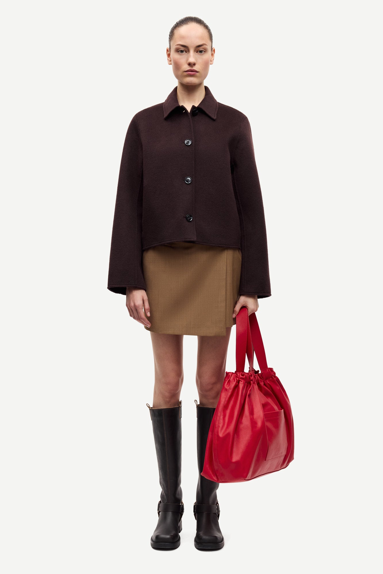 Saholly jacket in black coffe