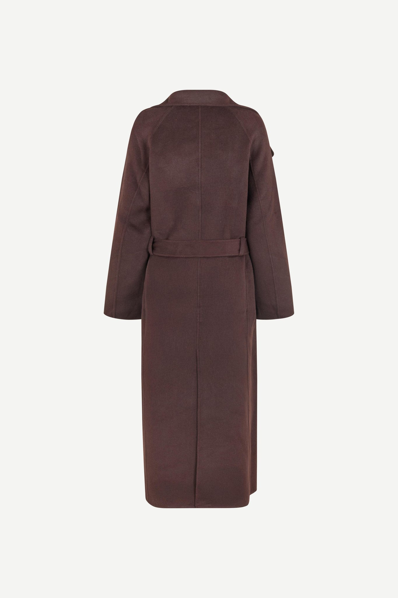 Felted coat in black coffee