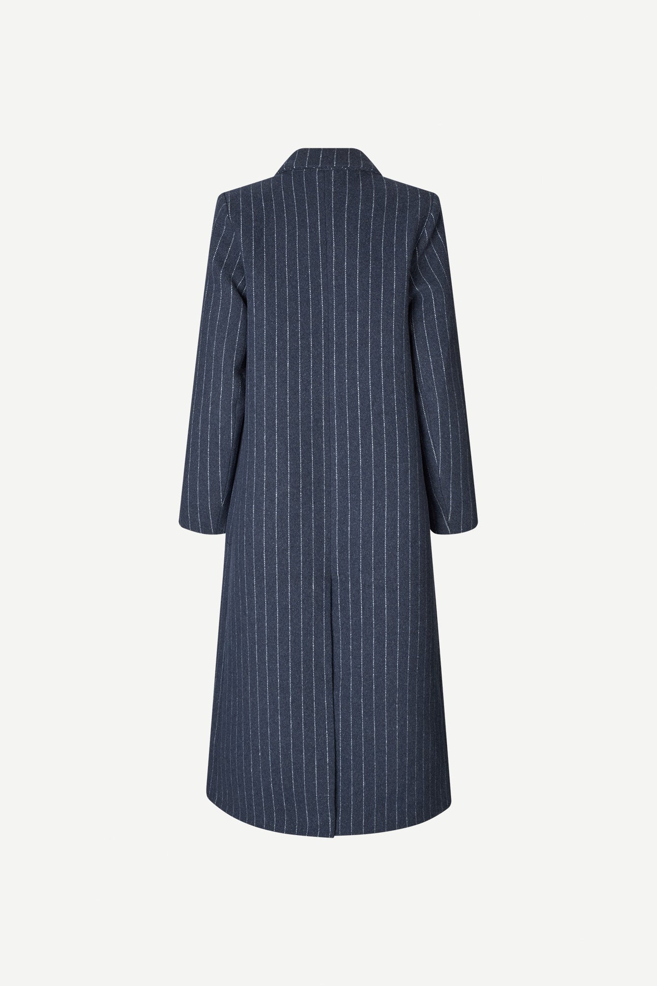 Safalcon coat in blue pinstripe